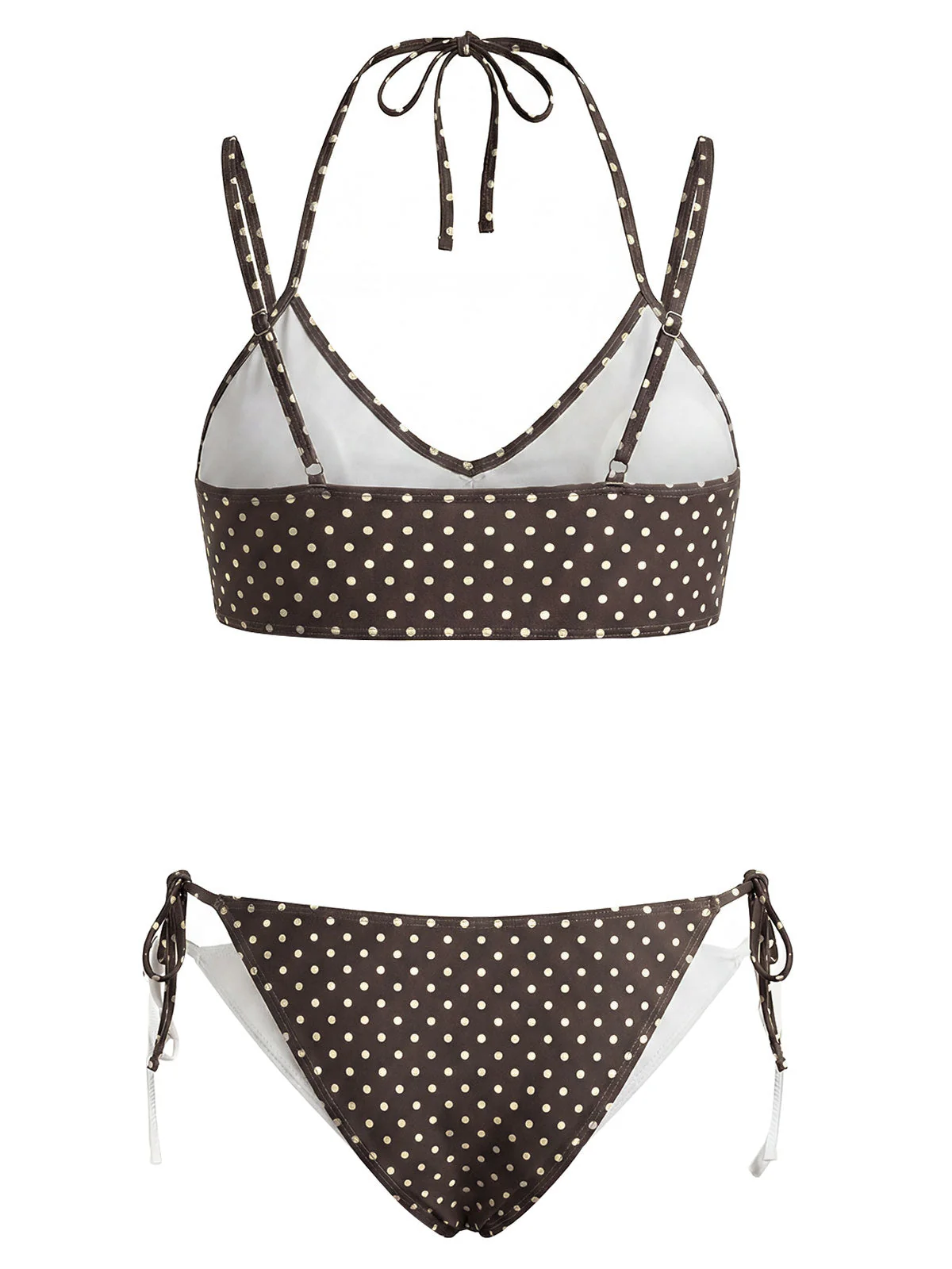 [Vorverkauf] 50er Bikini-Set & Cover-Up mit Polka-Dots und Blumenstickerei - Image 8