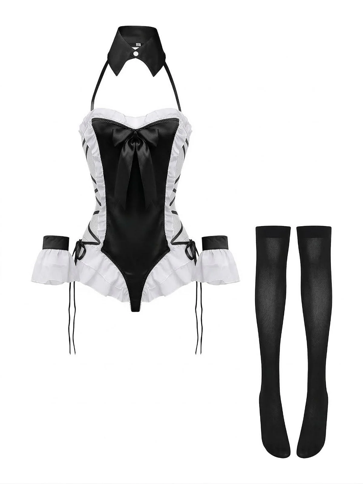 5PCS 1980er Häschen Mädchen Offen Schritt Body Dessous - Image 2