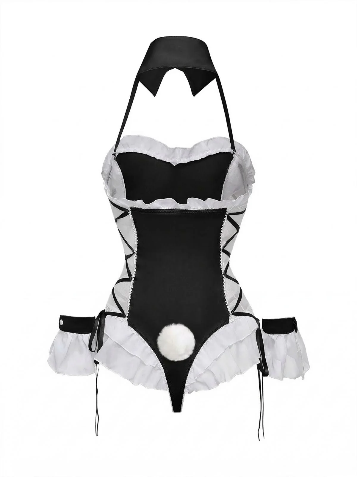 5PCS 1980er Häschen Mädchen Offen Schritt Body Dessous - Image 4