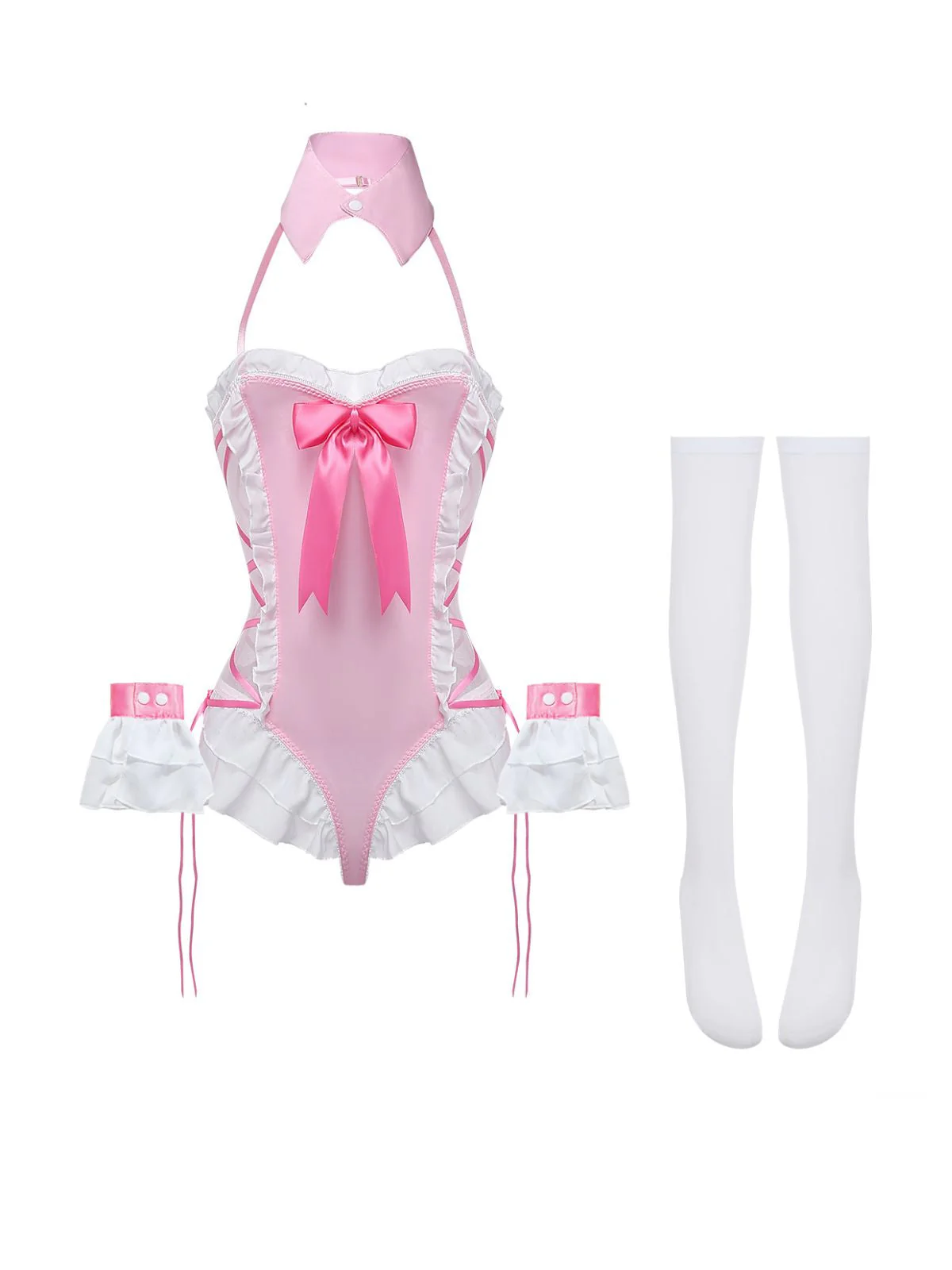 5PCS 1980er Häschen Mädchen Offen Schritt Body Dessous - Image 7