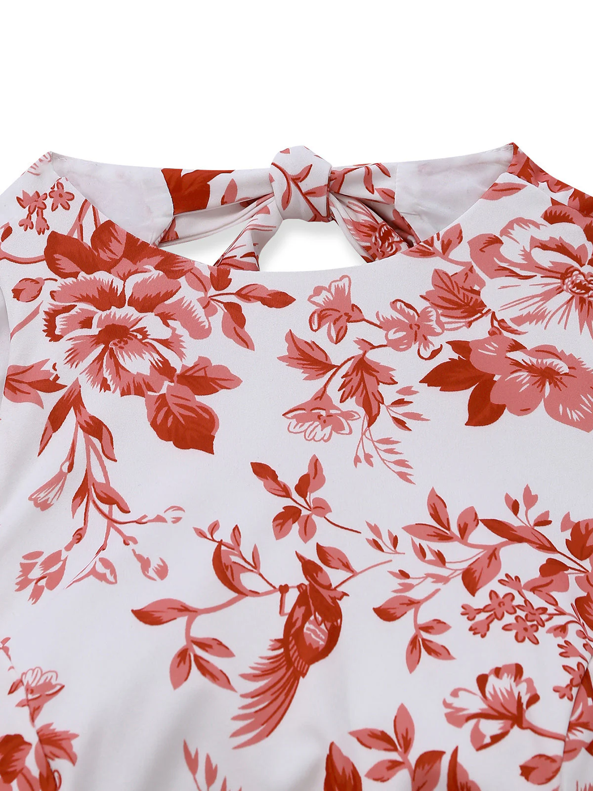 60er Swingkleid mit Neckholder, Blumen-Print und rückenfreiem Design - Image 6