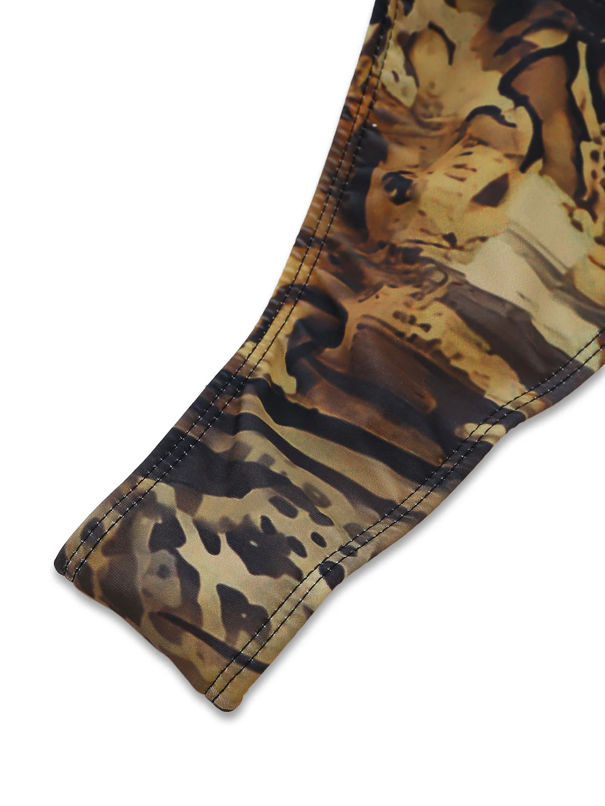 60er Tankini-Set mit Neckholder, Leoparden-Print und Rüschen - Image 5