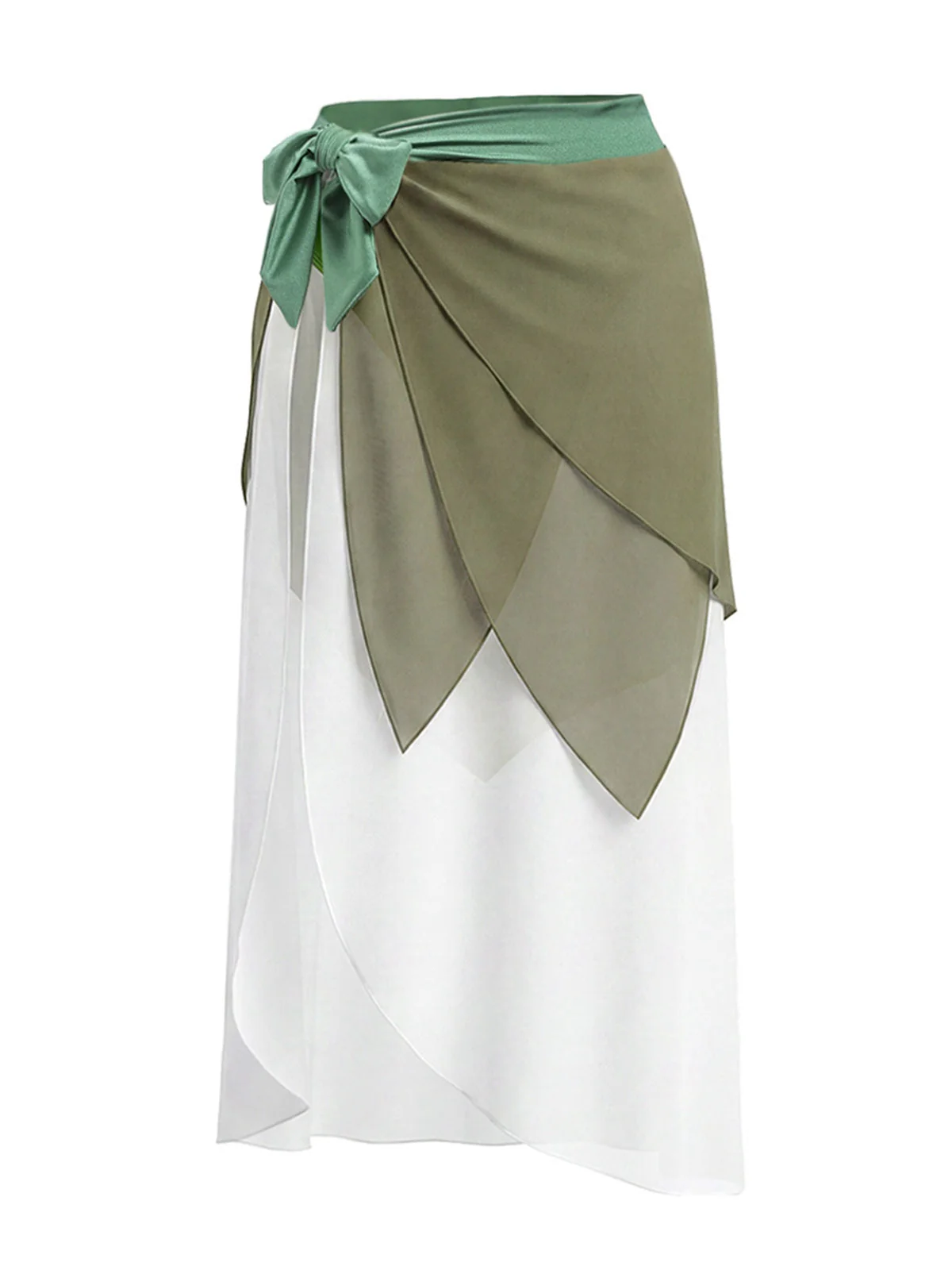 [Vorverkauf] Chartreuse 70er Bikini-Set & Cover-Up mit Triangle und Chiffon - Image 11