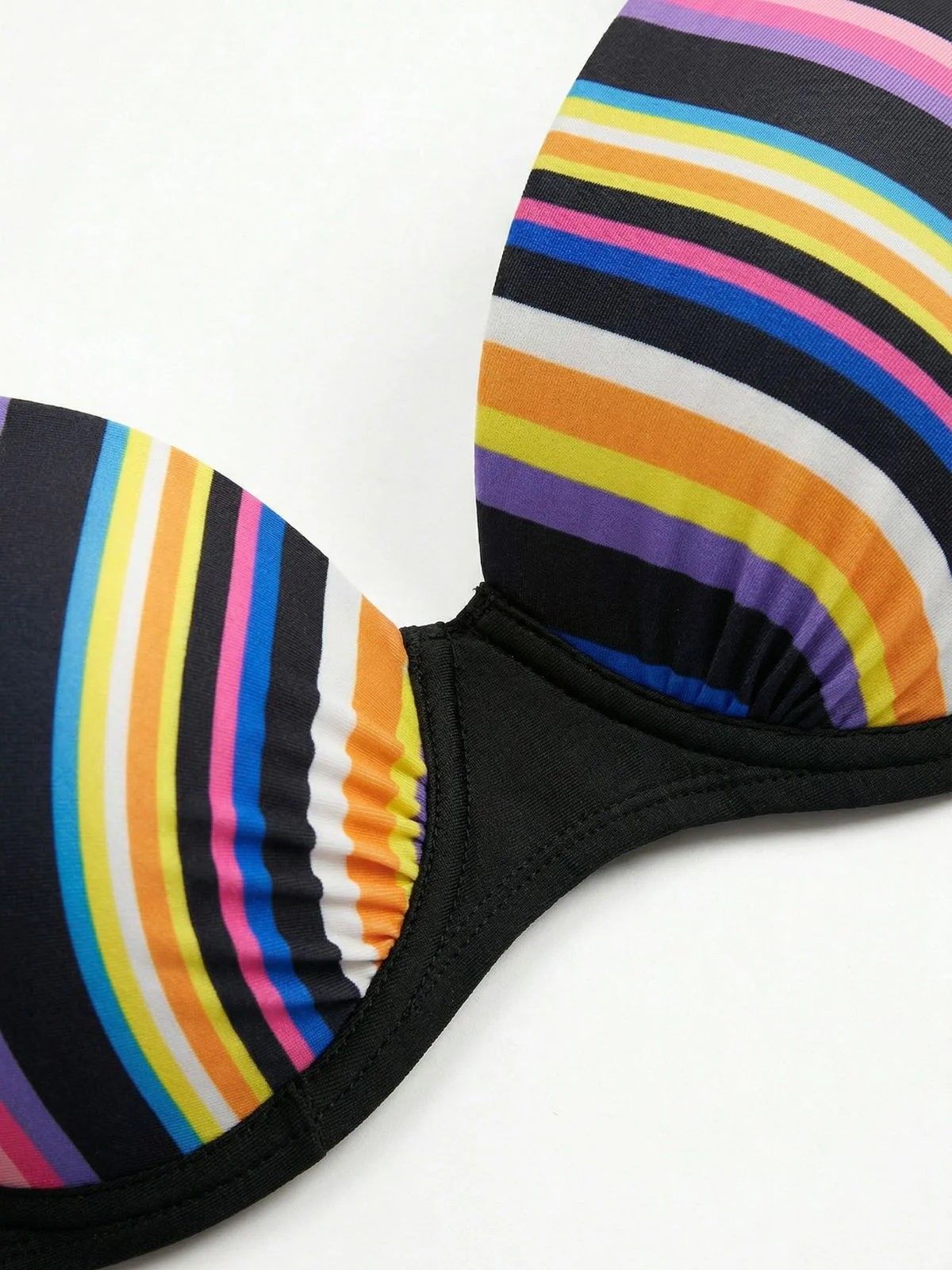 70er Bikini-Set mit Regenbogen-Streifen in Mehrfarbig - Image 4
