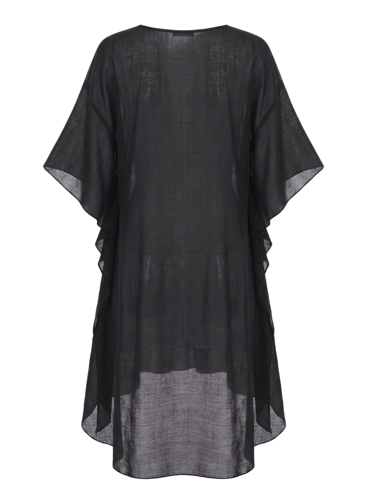 70er Cover-Up im Boho-Stil mit Häkelarbeit und Quadrat-Muster - Image 7