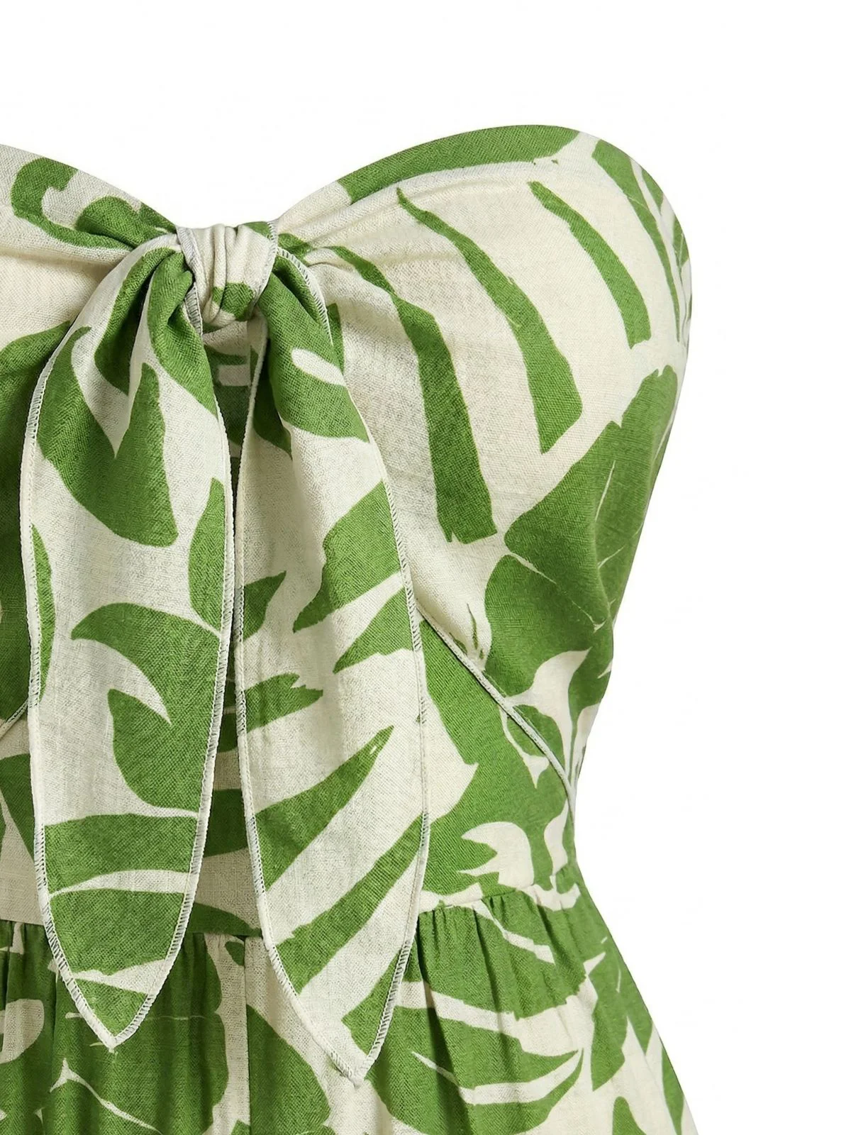 70er Jumpsuit mit asymmetrischem Print und trägerlos - Image 4