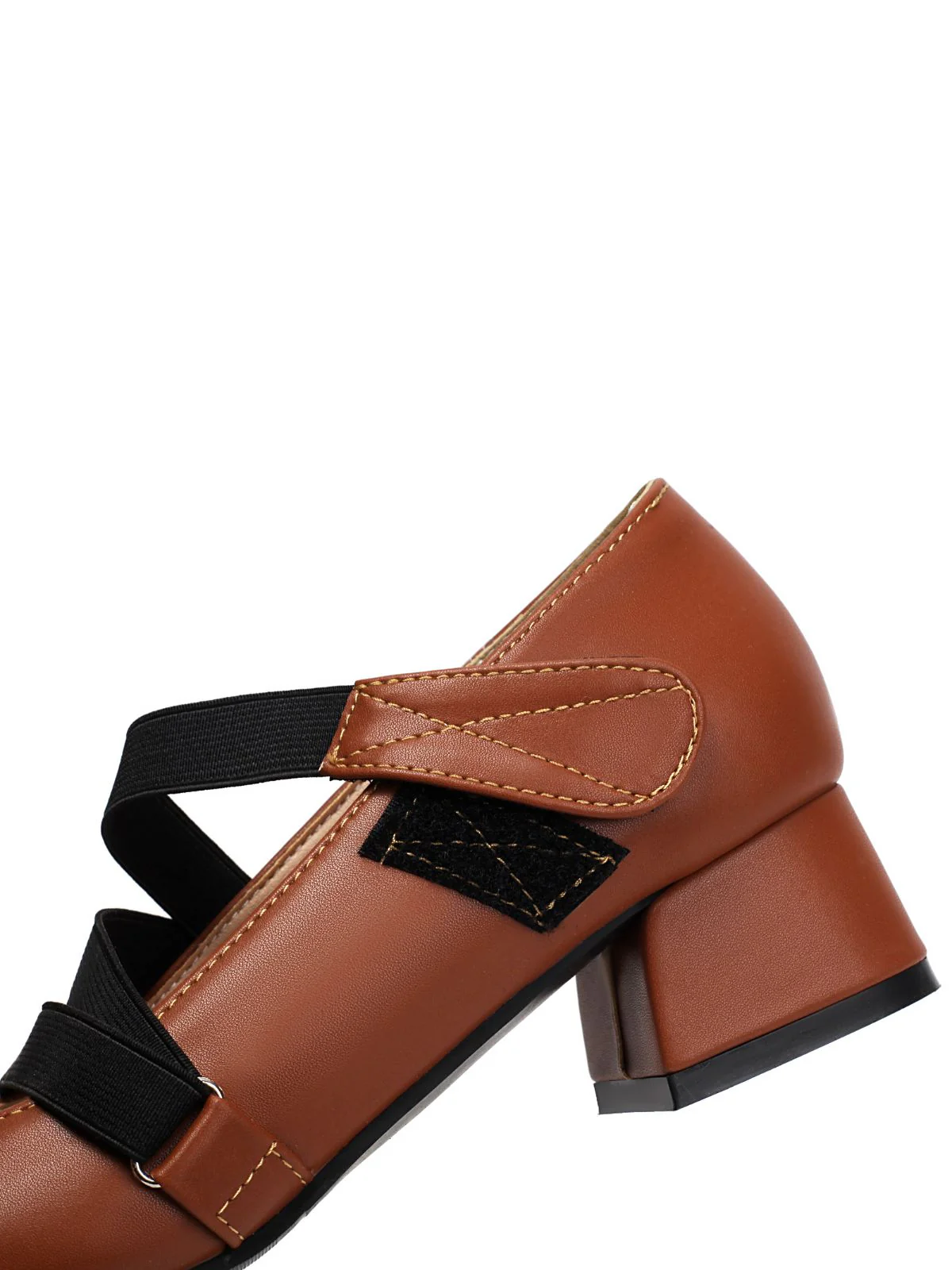 Ballett-Inspiriert Bungee Leder Klobigem Absatz Schuhe - Image 12