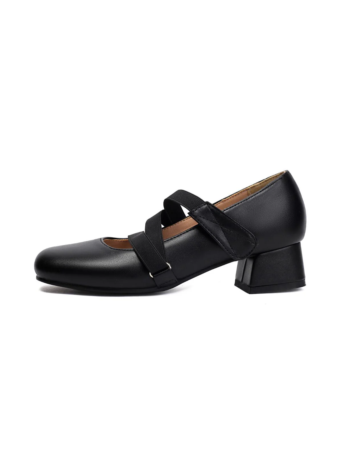 Ballett-Inspiriert Bungee Leder Klobigem Absatz Schuhe - Image 3