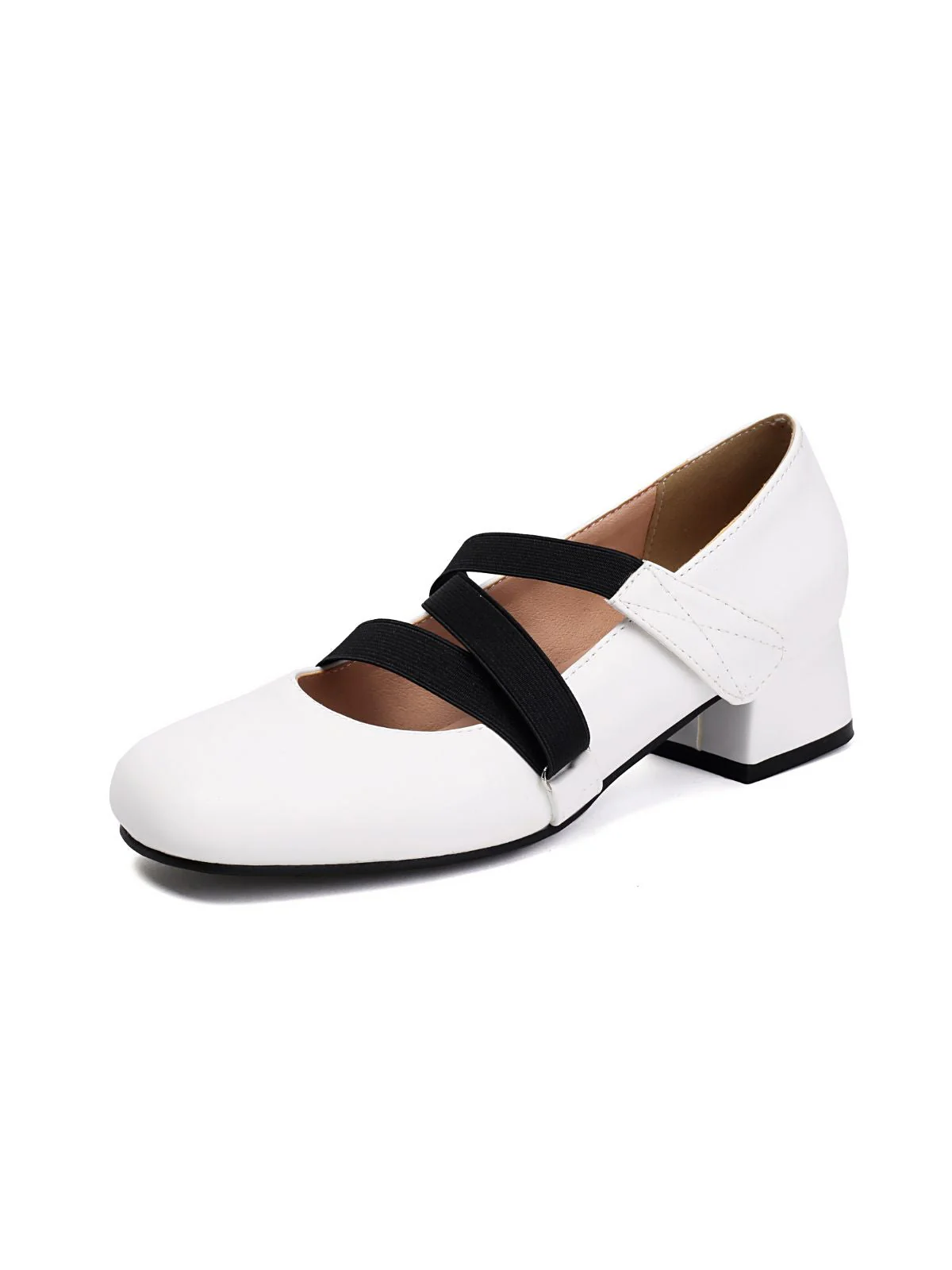 Ballett-Inspiriert Bungee Leder Klobigem Absatz Schuhe - Image 7