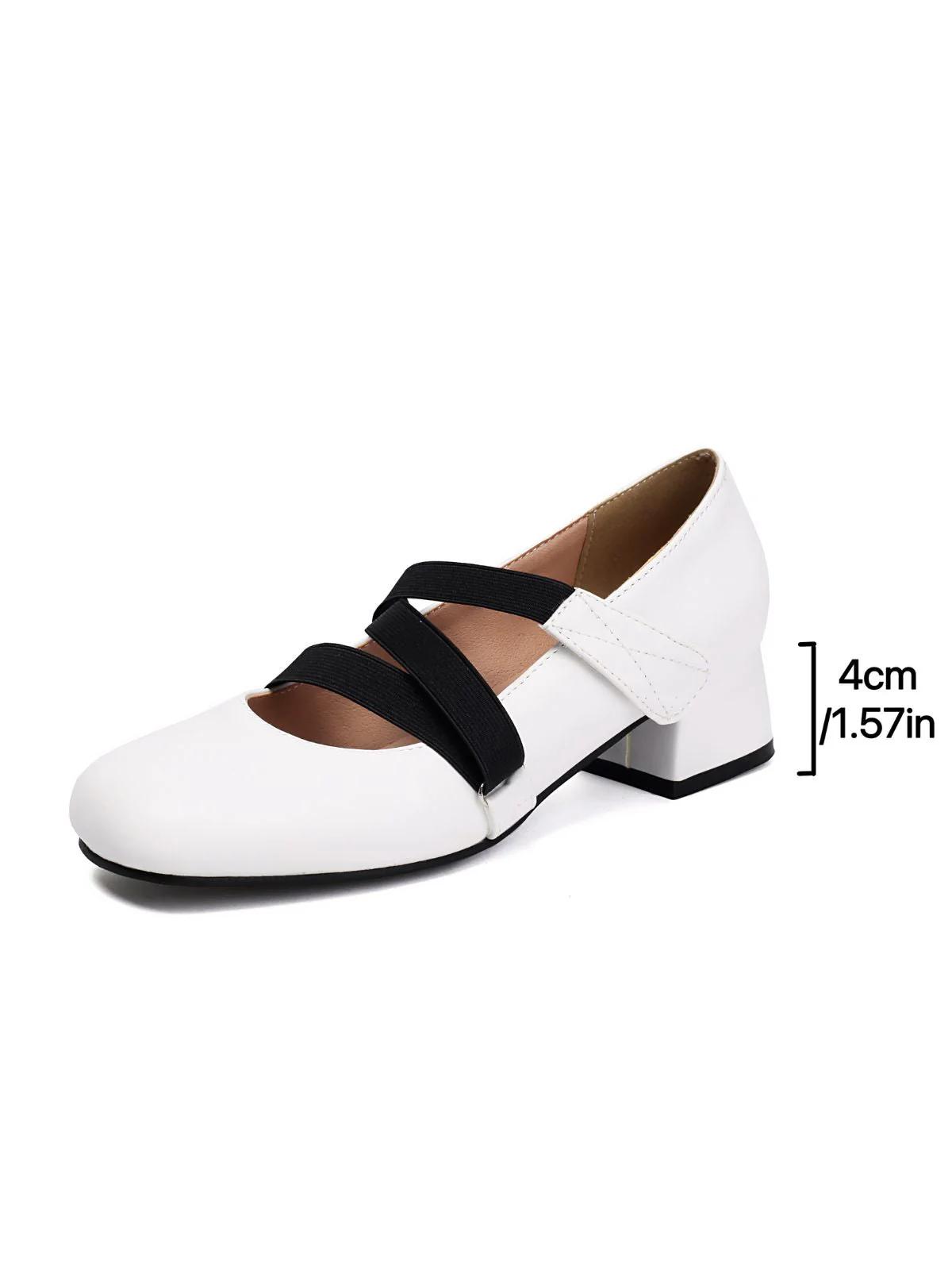 Ballett-Inspiriert Bungee Leder Klobigem Absatz Schuhe - Image 9