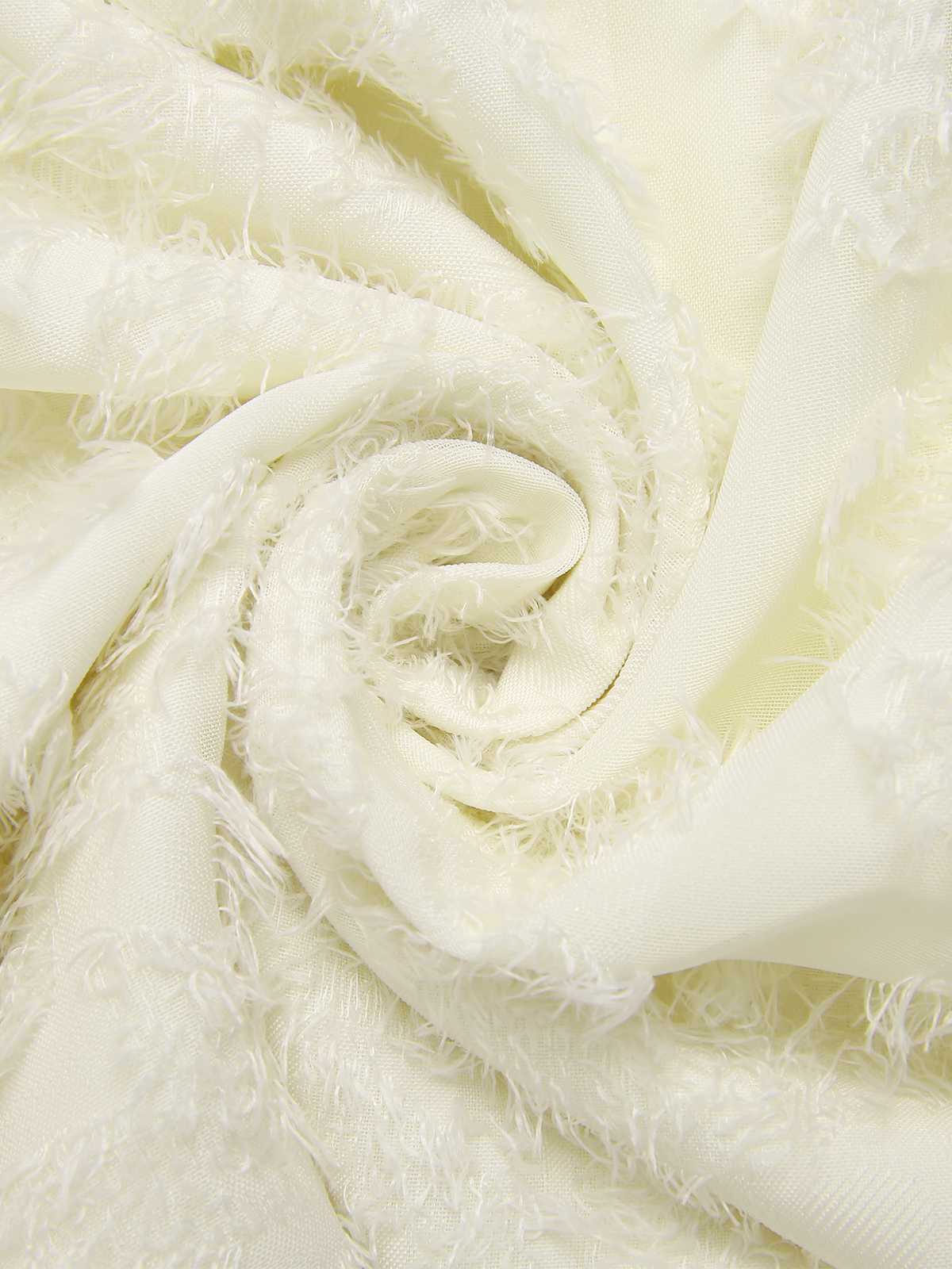 Beige 1950er Gurt Quadratischer Hals Rückenfrei Kleid - Image 3