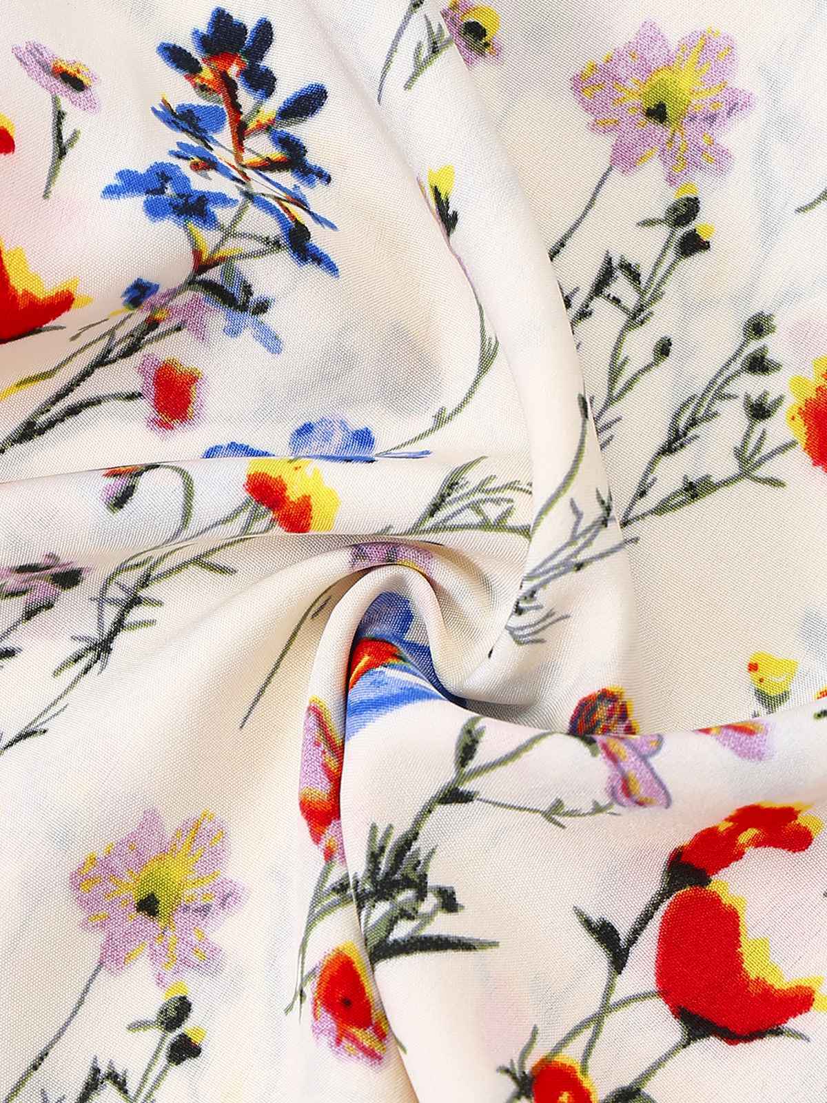 Beige 1950er Halter Blumen Rückenfrei Jumpsuit - Image 5