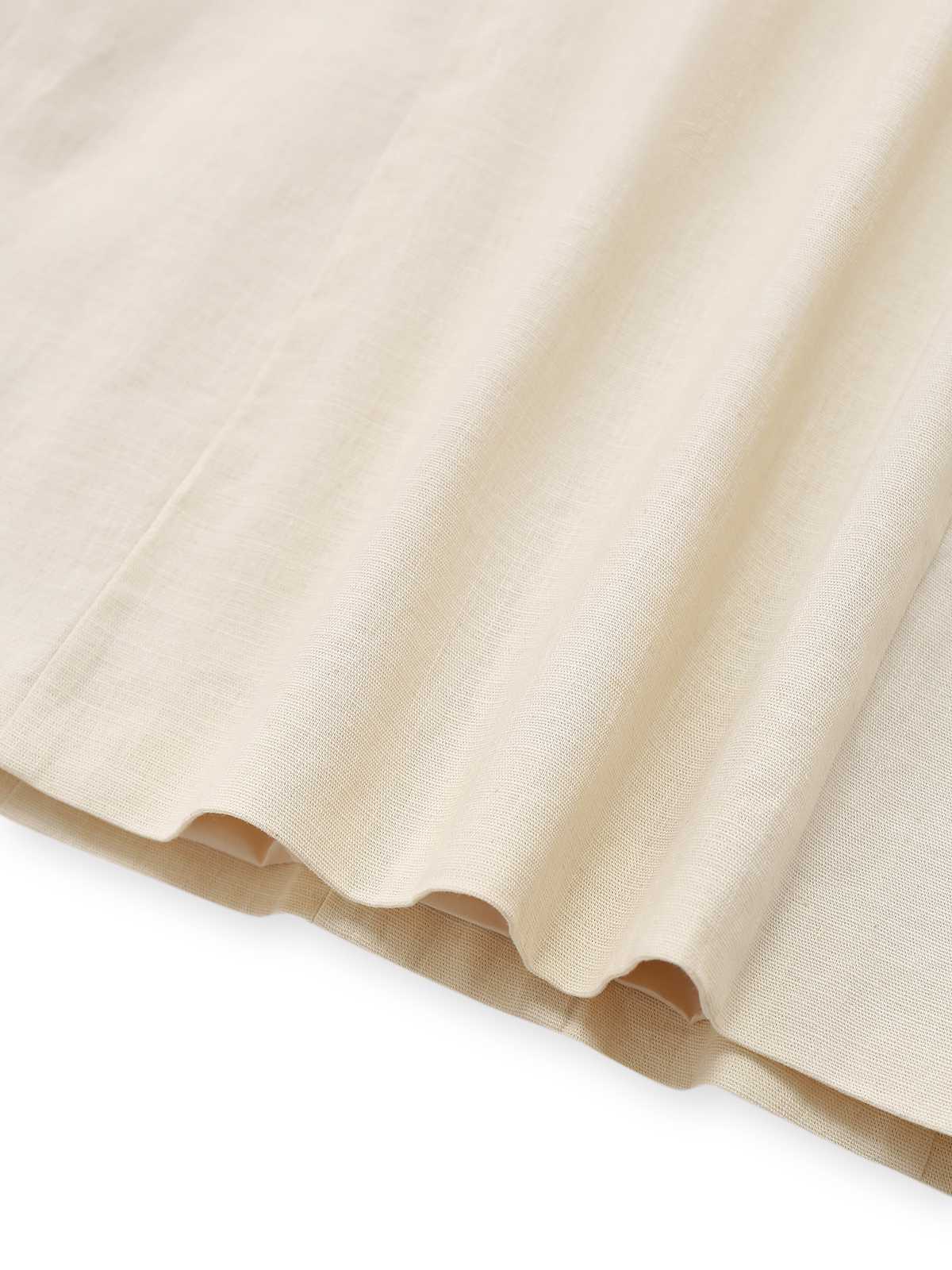 Beige 1960er Seestern Hülse Tasten Ärmellos Kleid - Image 5