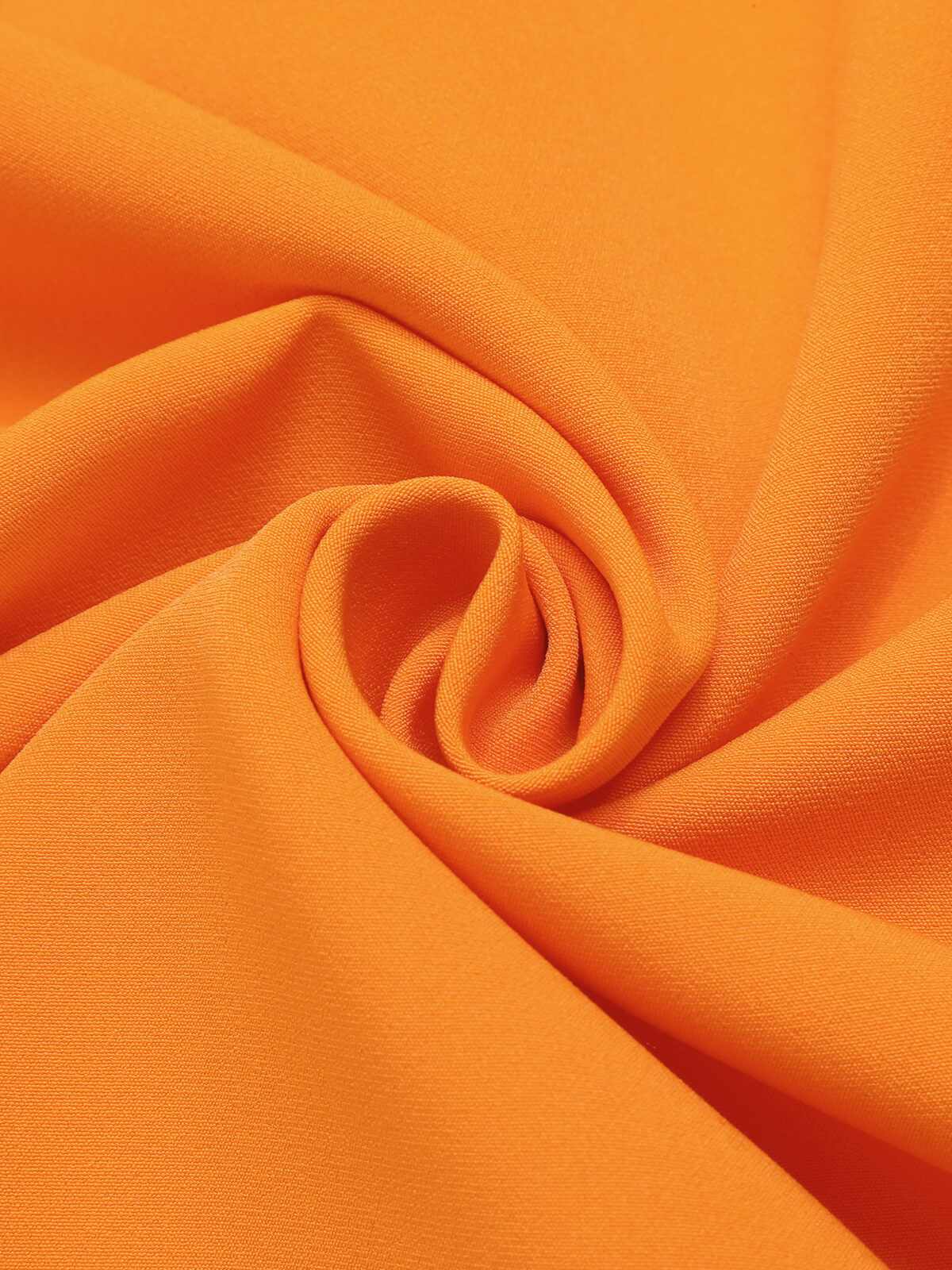 [Übergröße] Orange 1960er Bogen Patchwork Ärmelloses Kleid - Image 7