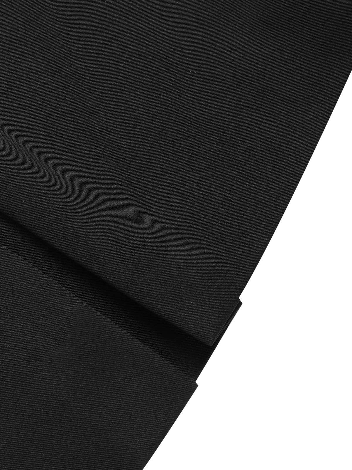 Schwarz 1950er Solid Bow Short Jacket - Image 6