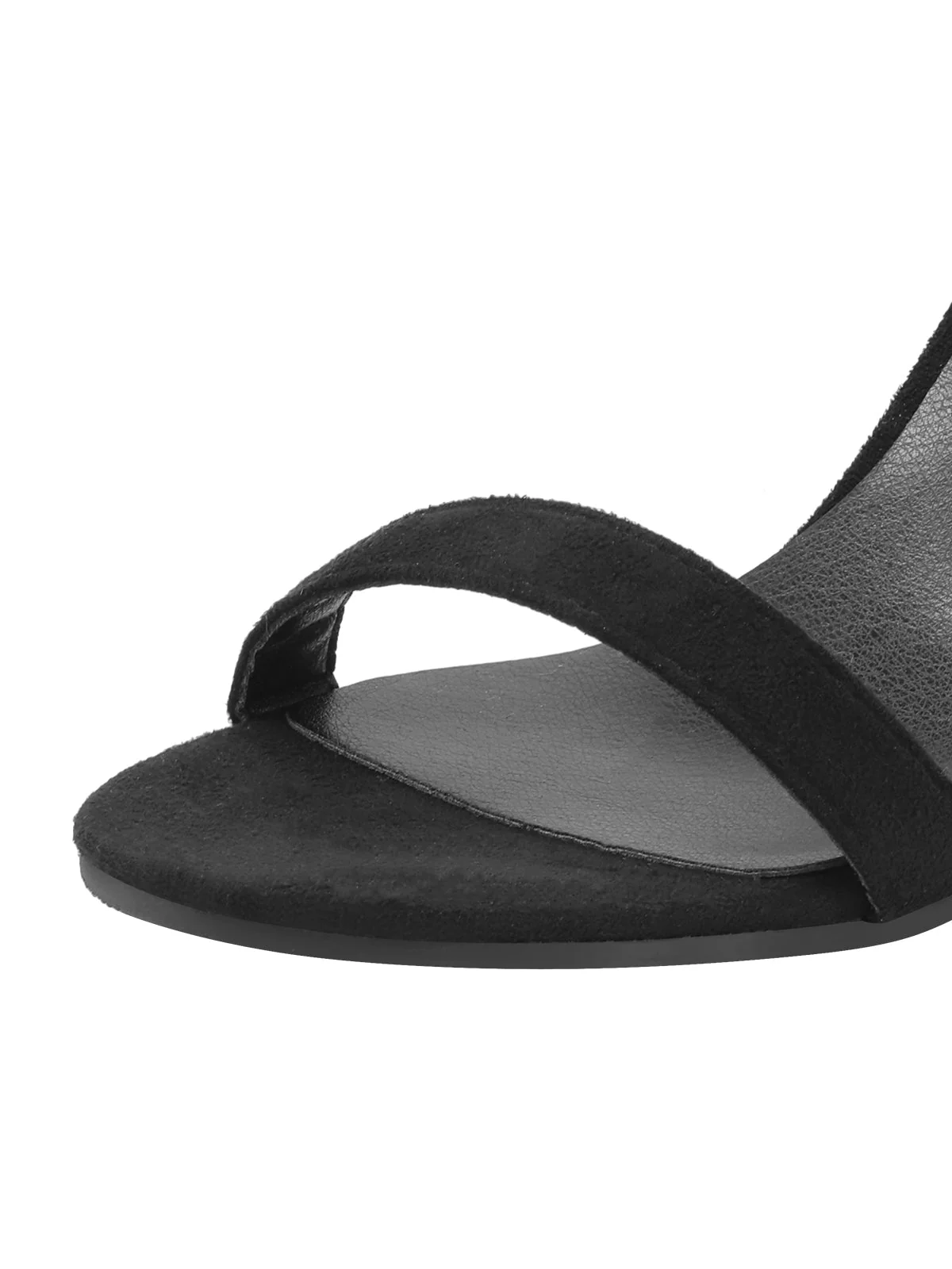 Schwarze Perlenkette Metall Spitze Zehe Cone Heels - Image 4