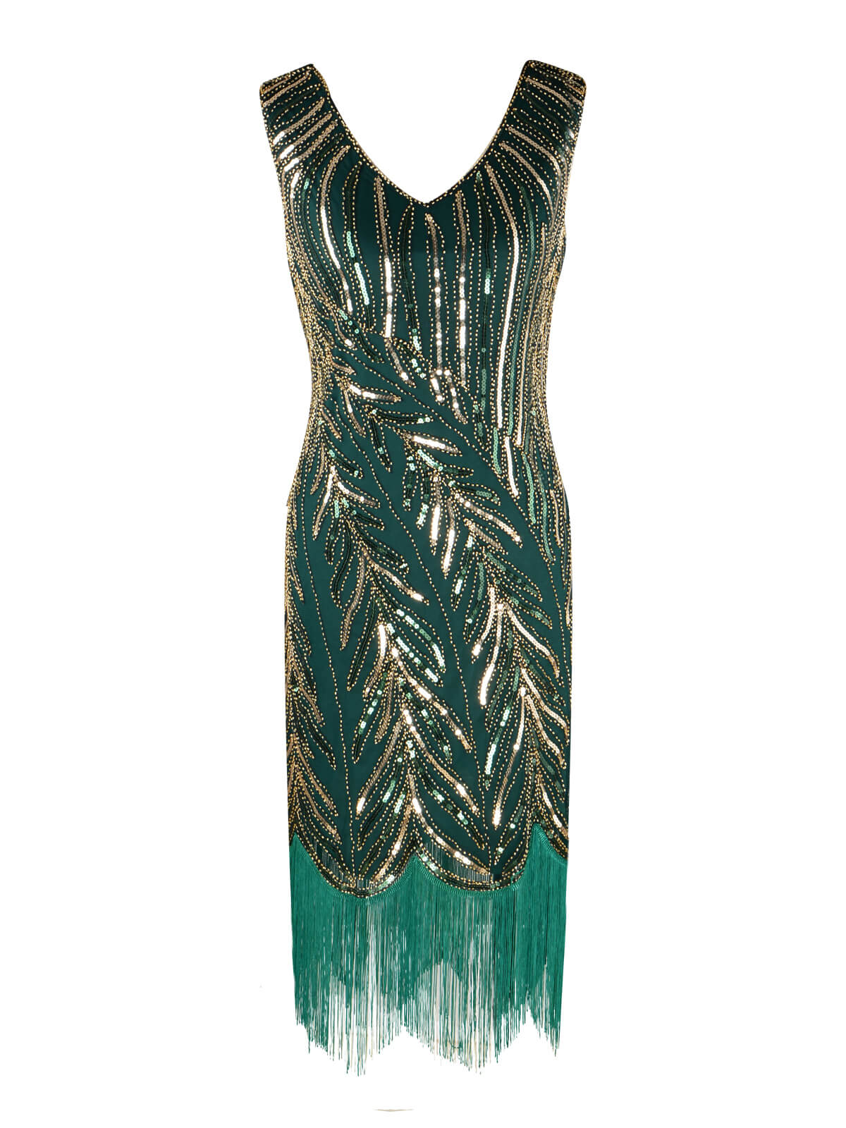 Blau 1920ER FRANSEN PAILLETTEN PARTY KLEID - Image 11