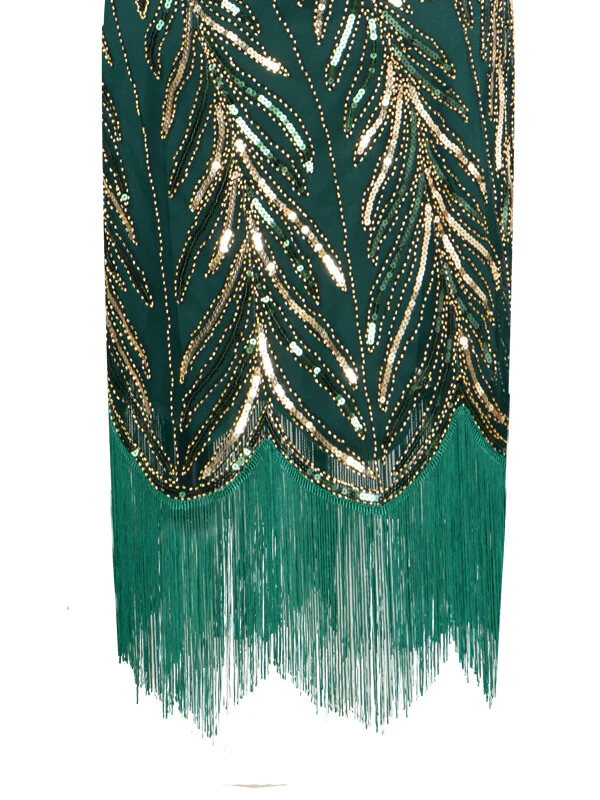 Blau 1920ER FRANSEN PAILLETTEN PARTY KLEID - Image 12