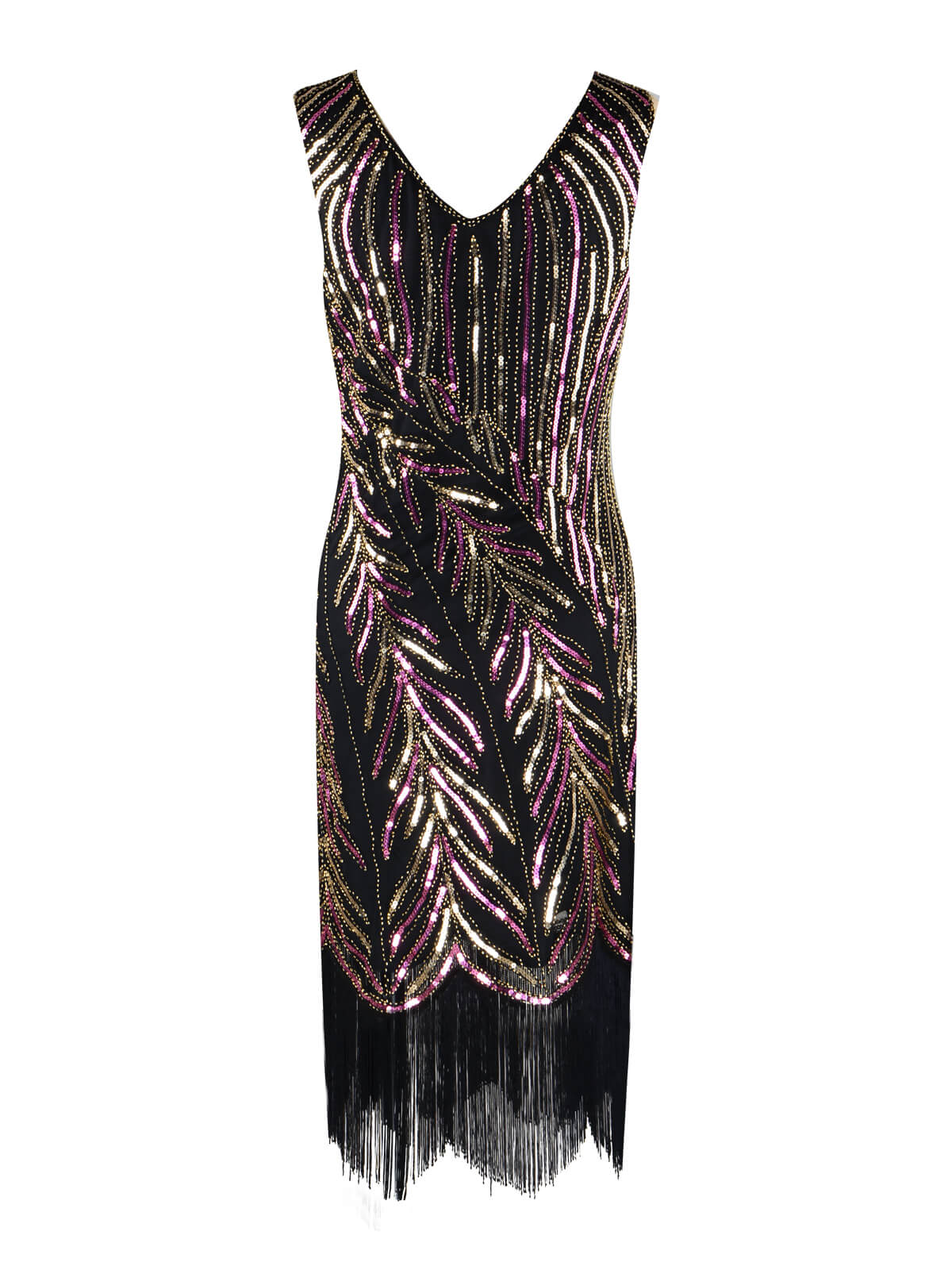 Blau 1920ER FRANSEN PAILLETTEN PARTY KLEID - Image 8
