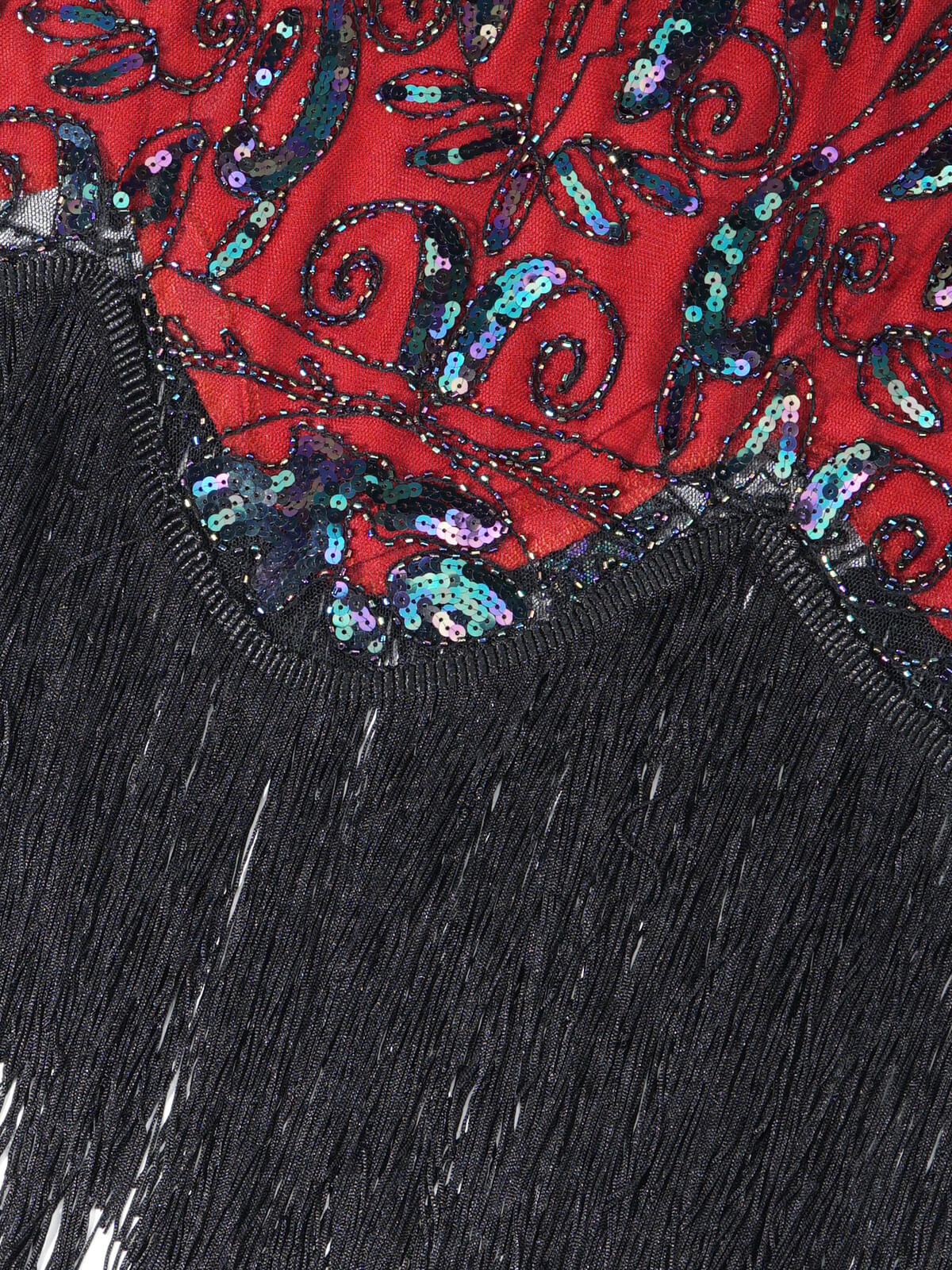 BLAU 1920ER VINTAGE FRANSEN FLAPPER KLEID - Image 9
