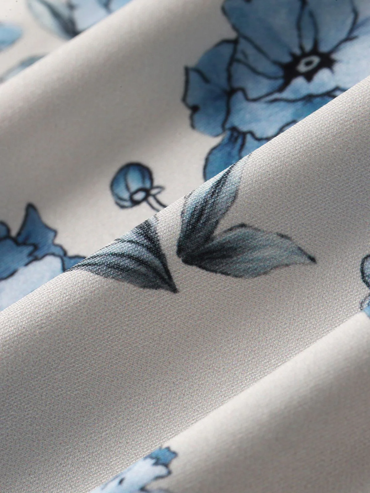 Blau 1930er Blumen Spaghetti Träger Maxi Kleid - Image 9