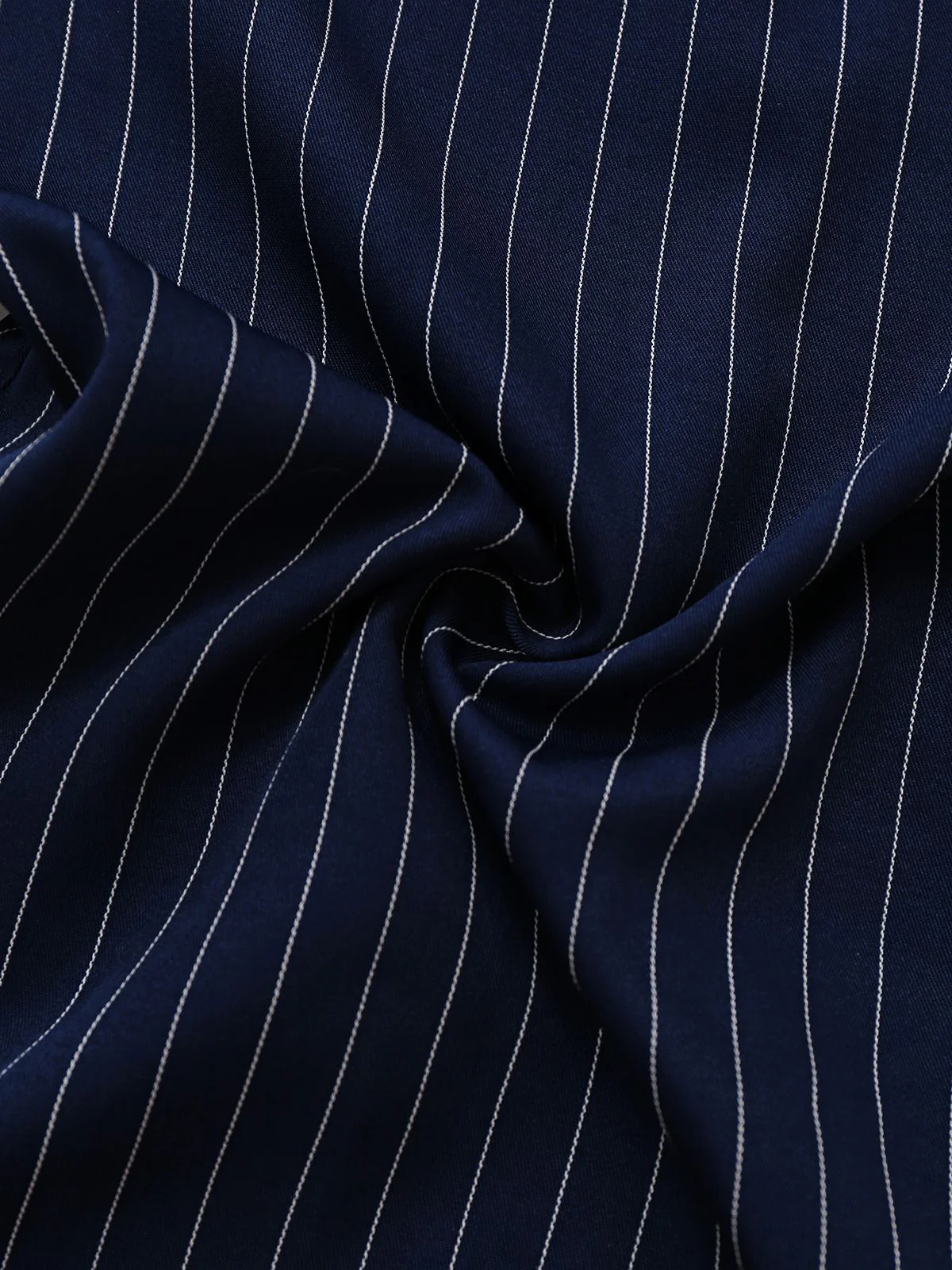 Blau 1930er Streifen Revers Jumpsuit - Image 6