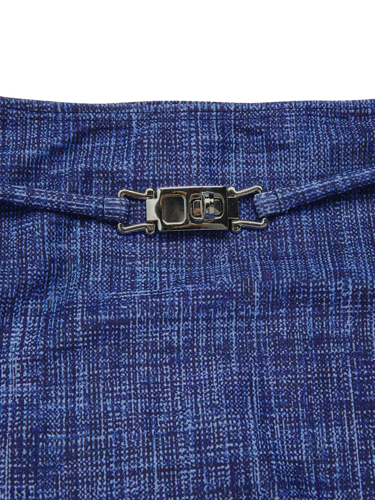 Blau 1940er Schnürung Halter Schein-Denim Bikini Set - Image 7