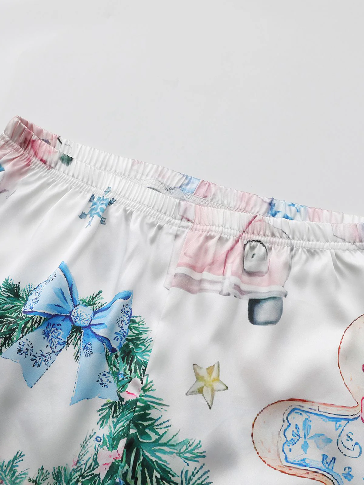 Blau 1940er Weihnachten Nussknacker Zuckerstange Pyjama-Set - Image 8
