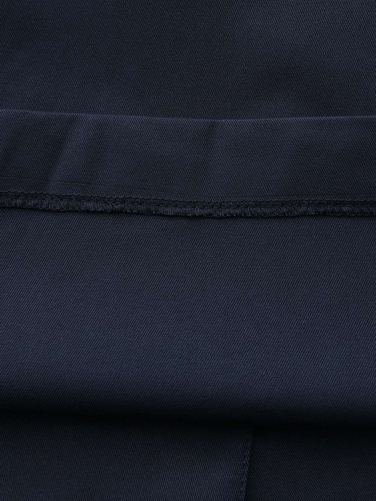 Blau 1940er Zweireihiger Rundhals Trench Mantel - Image 16