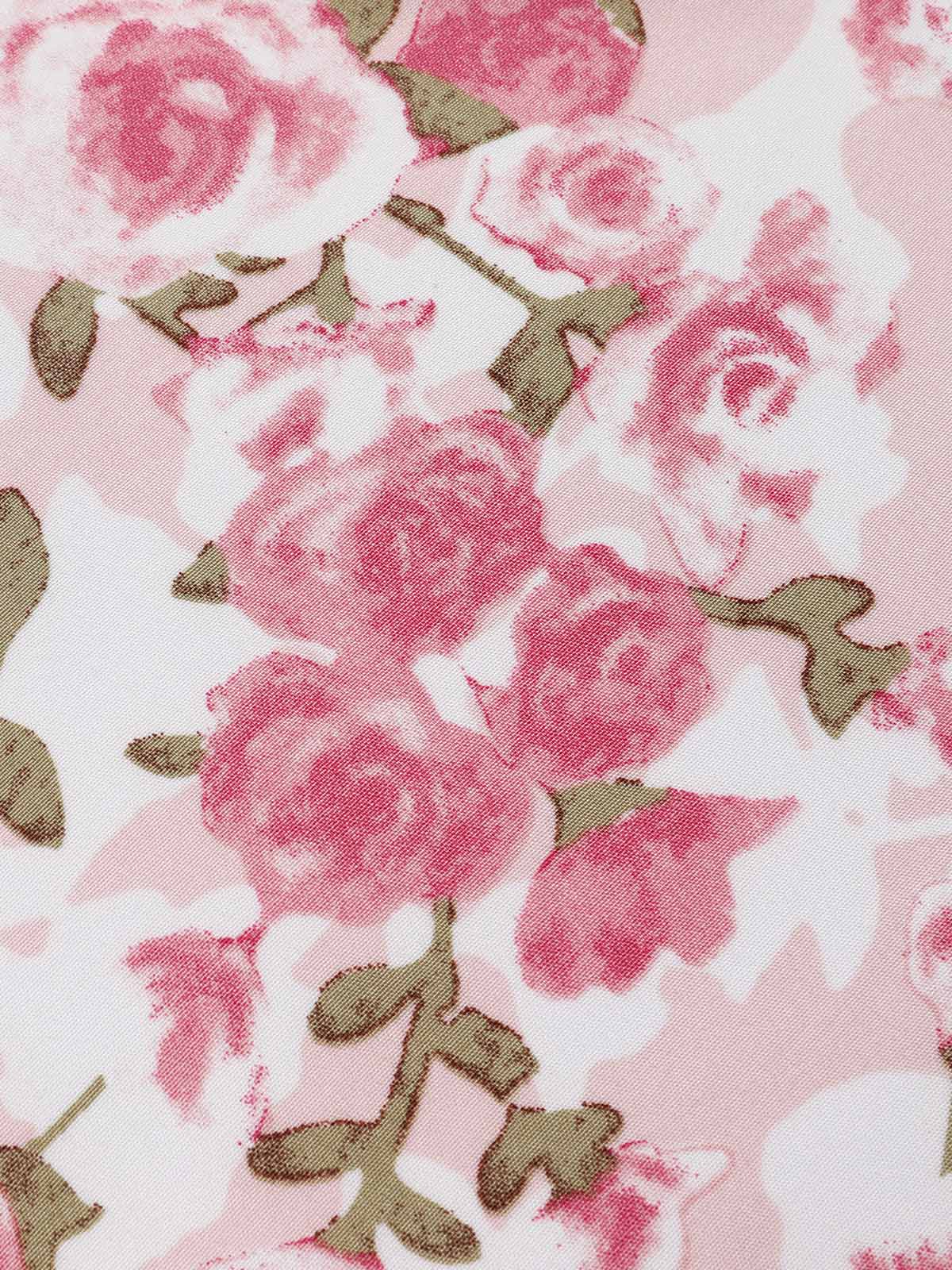 Blau 1950er Blumen V-Ausschnitt Kleid - Image 10