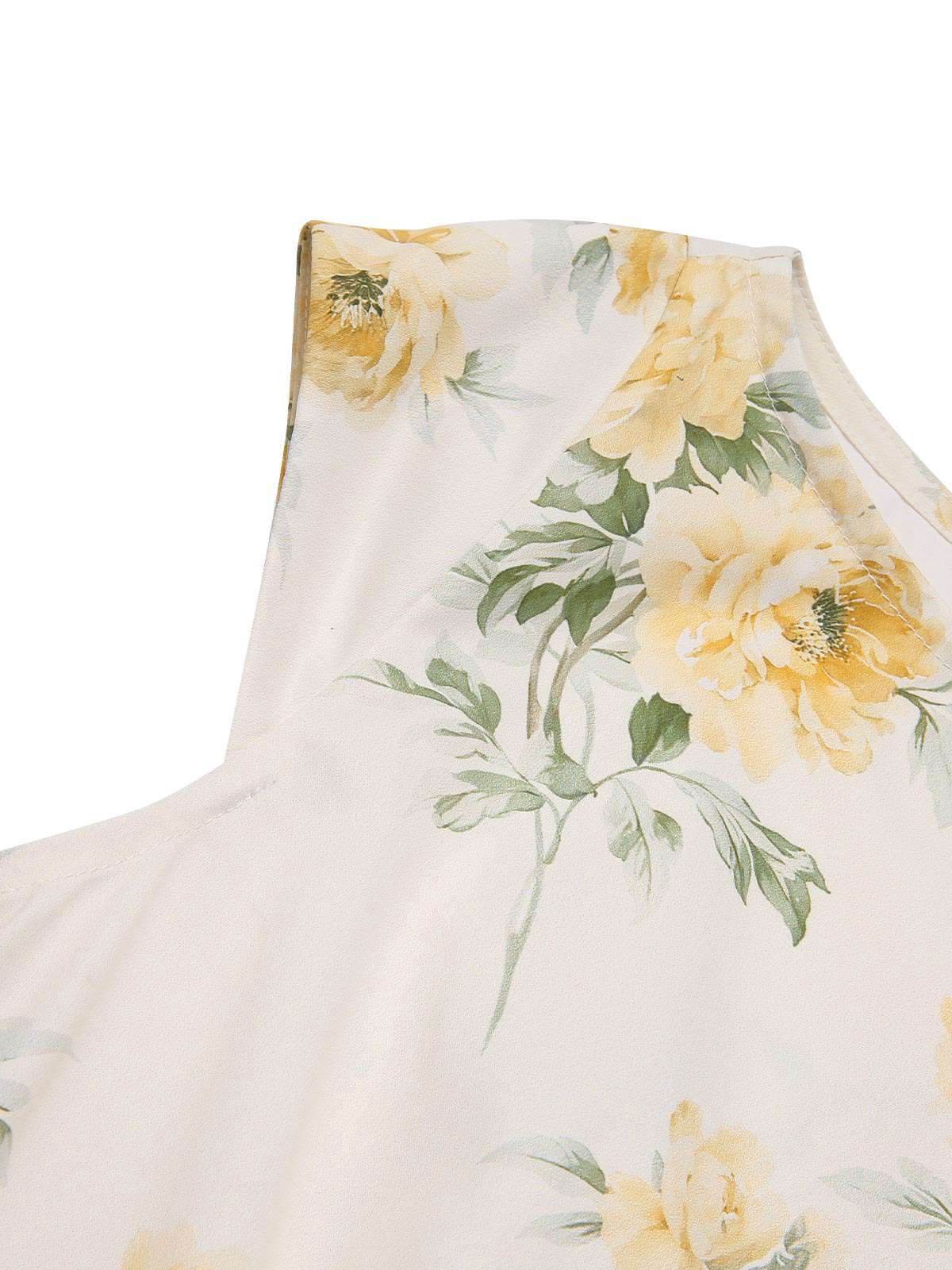 [Vorverkauf] Rosa 1950er Bootskragen Antiquität Blumen Kleid - Image 7