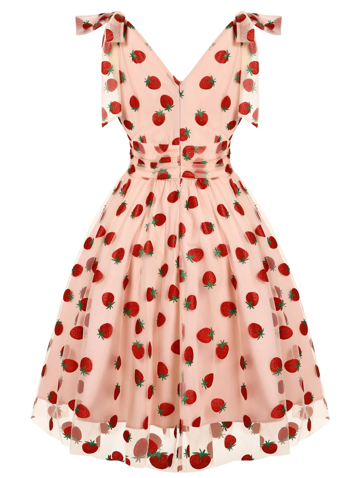 Grün 1950er Gänseblümchen Netz Swing Kleid - Image 21