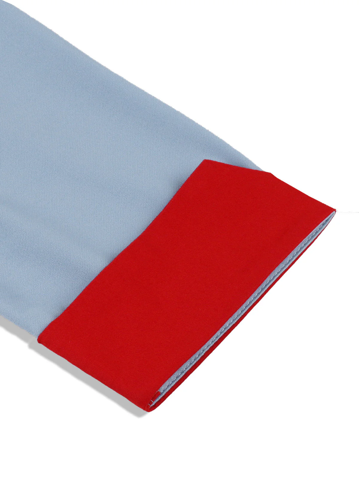 Blau 1950er Kontrast Bindehals Hoch Kragen Kleid - Image 4