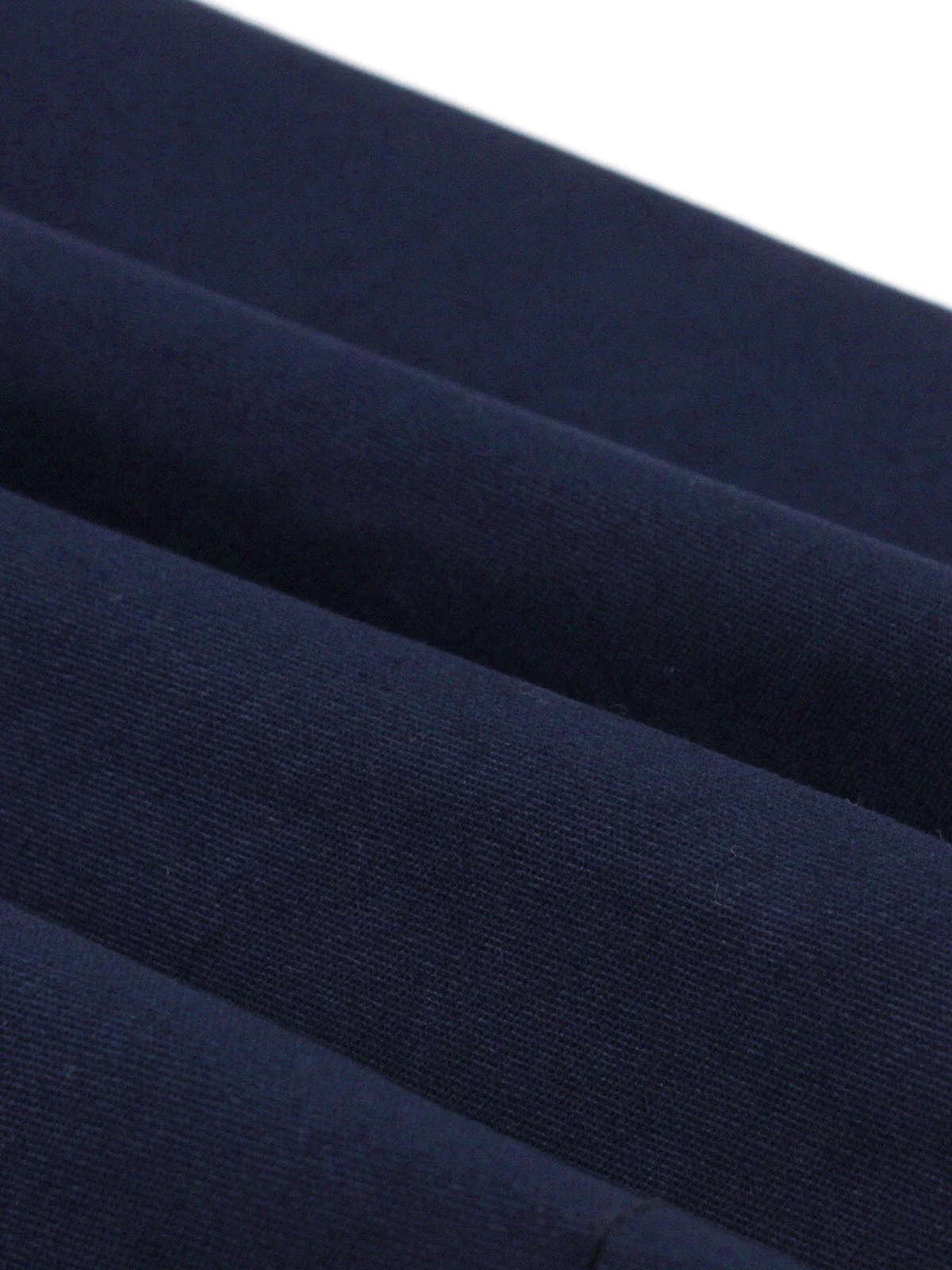 Blau 1950er Revers Taillen-Binde Baumwolle Kleid - Image 3