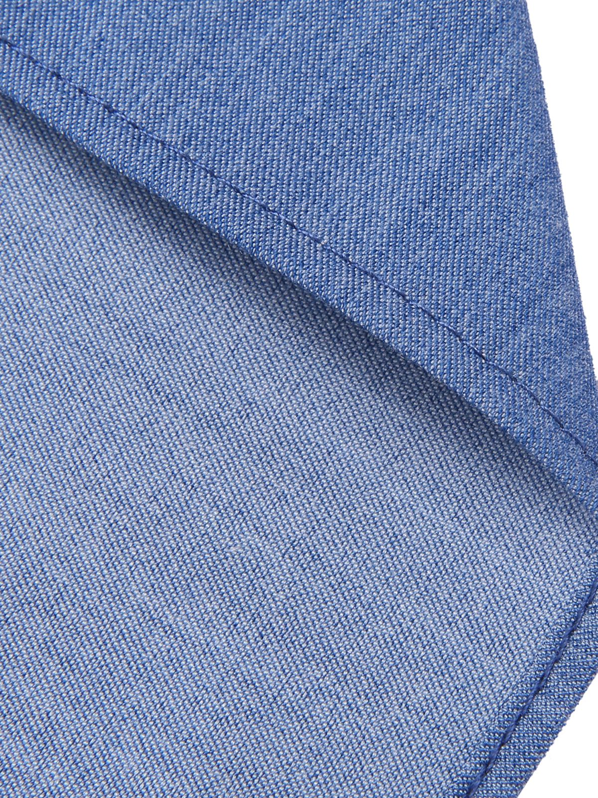 Blau 1950er Solide Reversbluse mit Taillenschnürung - Image 7
