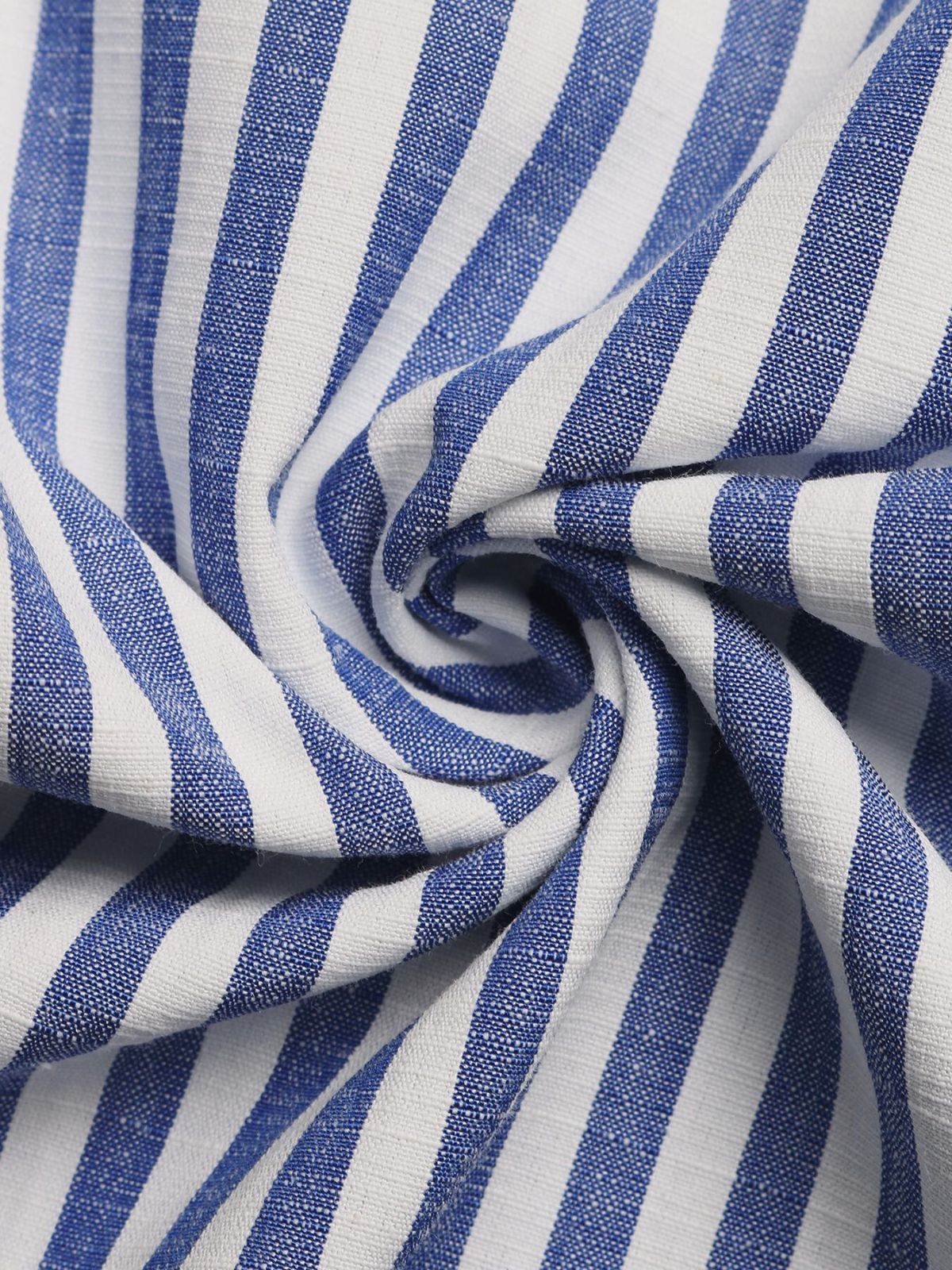 Blau 1950er Streifen Verdreht Cutout V-Ausschnitt Jumpsuit - Image 7