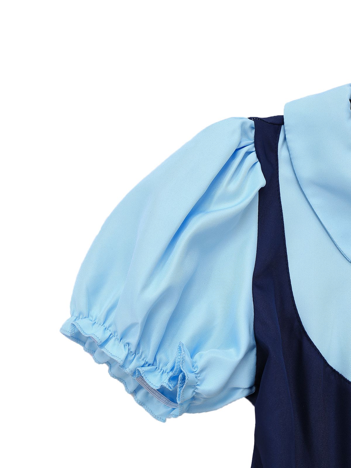 Blau 1960er Judy Hopps Kostüm Bunny Officer Shirt Kleid Set - Image 4