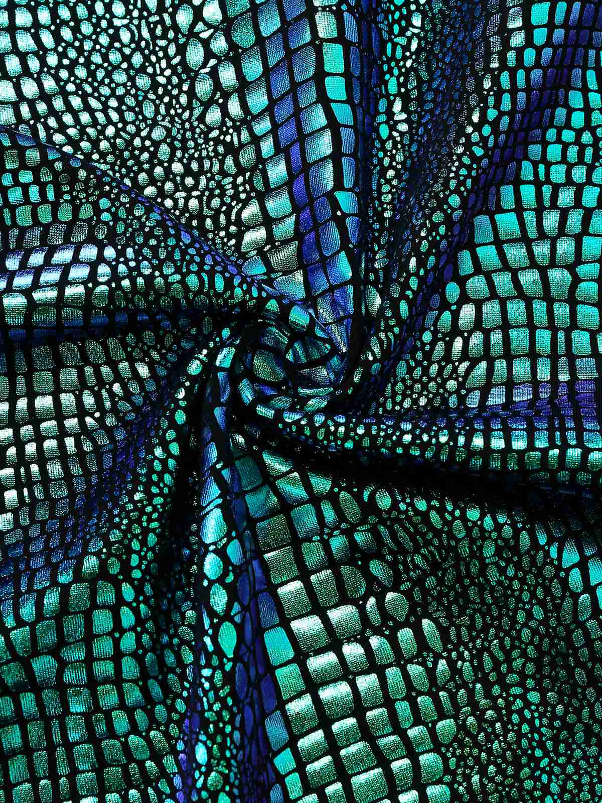 Blau 1960er Halter Metallic Irisierend Ausgestellt Jumpsuit - Image 7