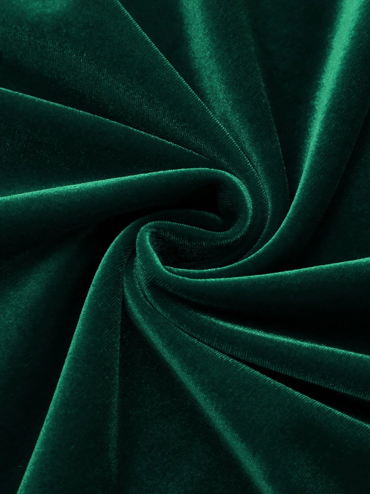 Grün 1960ER SCHULTERFREIES, FIGURBETONTES SAMTKLEID - Image 13