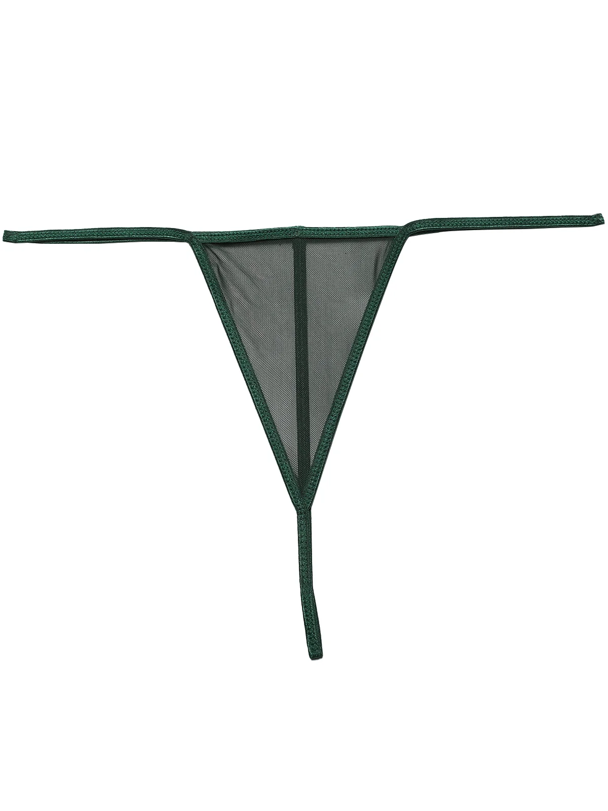 Grün 1960er Spaghetti Träger Spitze Transparent Nachthemd - Image 6