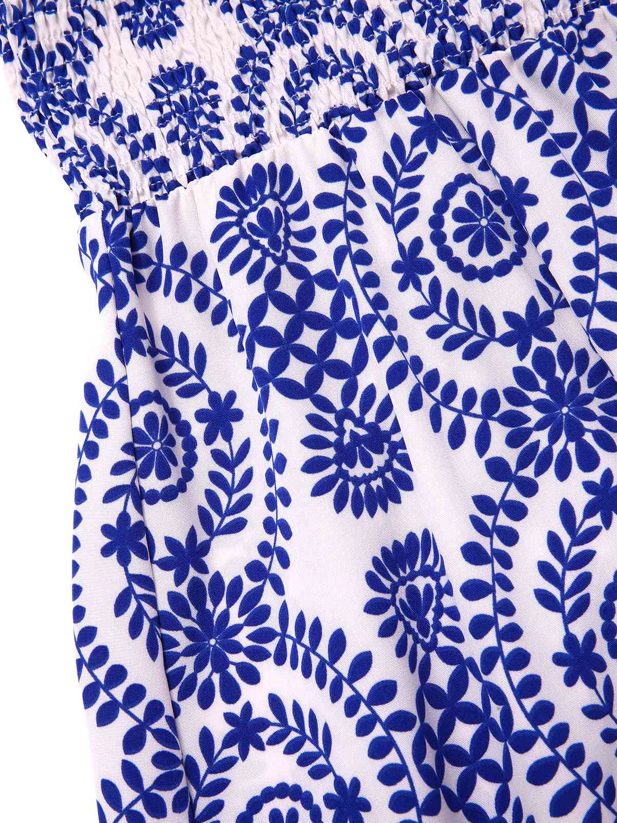 Blau 1970er Bohemien Träger Ärmellos Kleid - Image 3