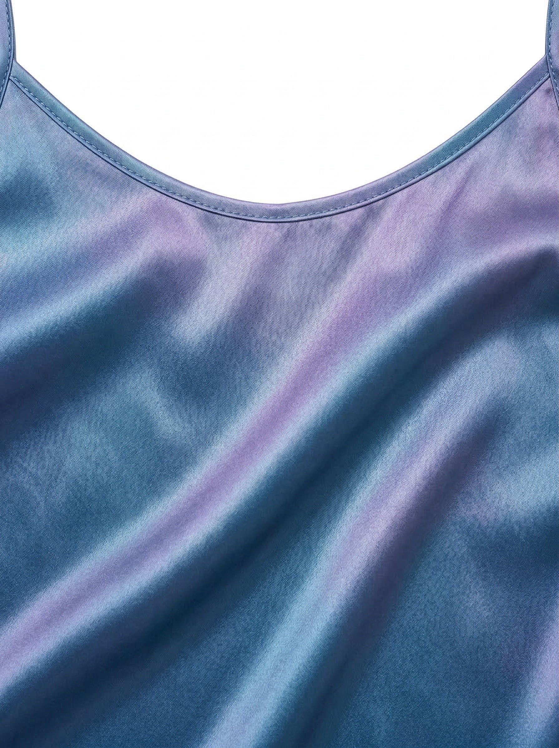 Blau 1970er Lackleder Spaghetti Träger Mini Kleid - Image 4