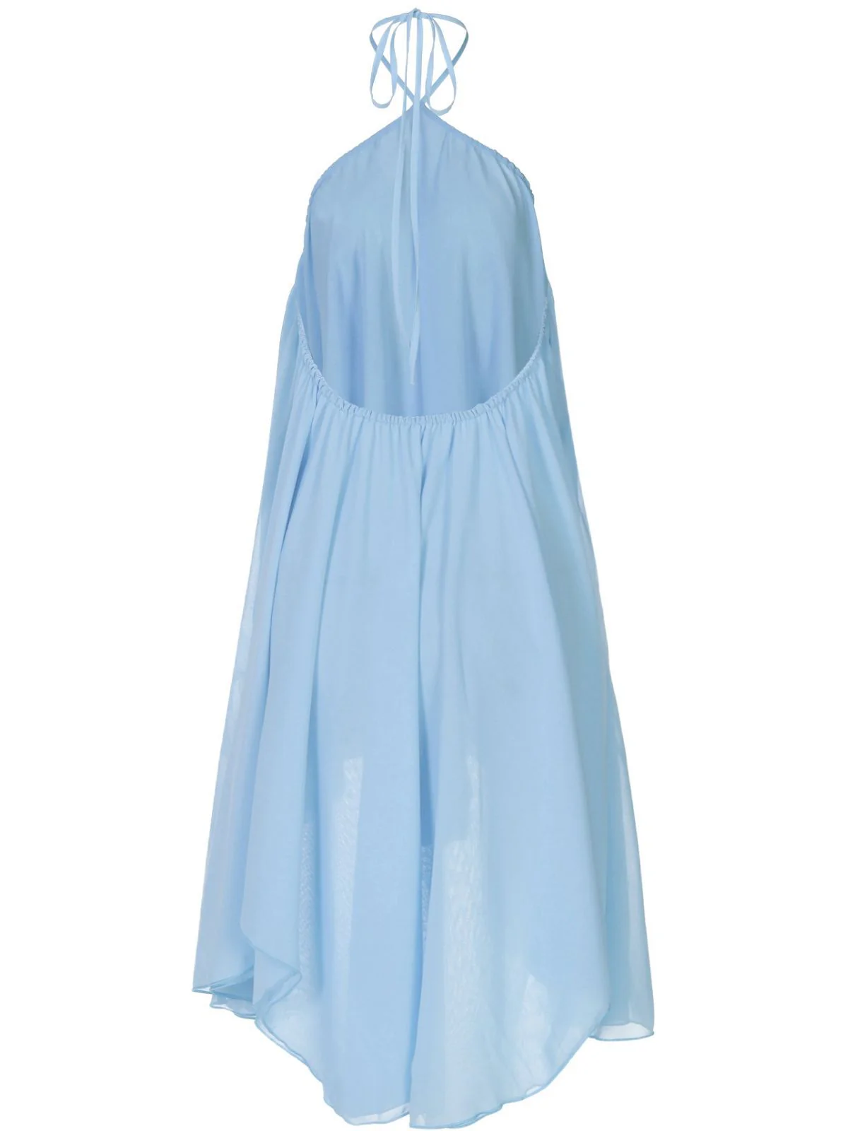 1970er Solide Mehrschichtig Chiffon Binde Babydoll Kleid - Image 9
