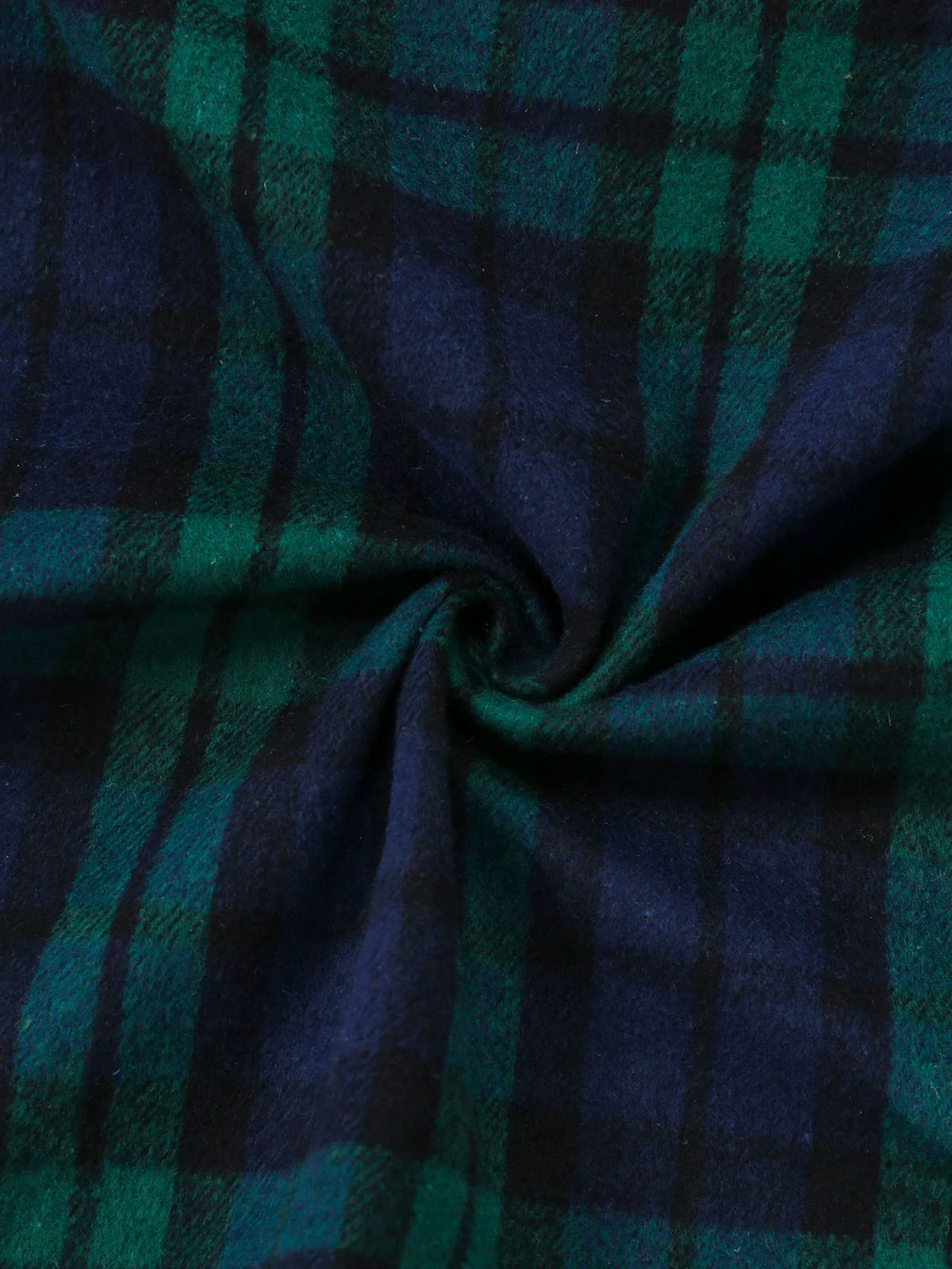 Blau & Grün 1940er Plaid Kerbkragen Mantel - Image 9