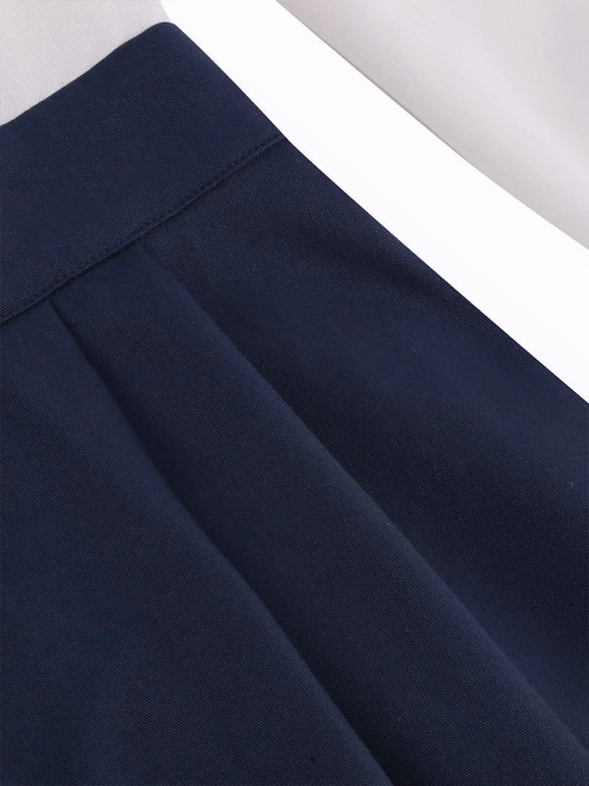 BLAU & BEIGE 1950ER FESTES PATCHWORK KLEID - Image 6