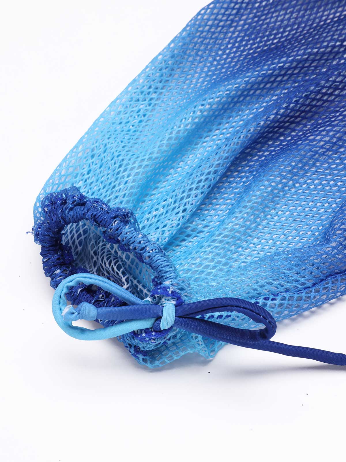 BLAUER EINTEILIGER BADEANZUG MIT PUFFÄRMELN - Image 5