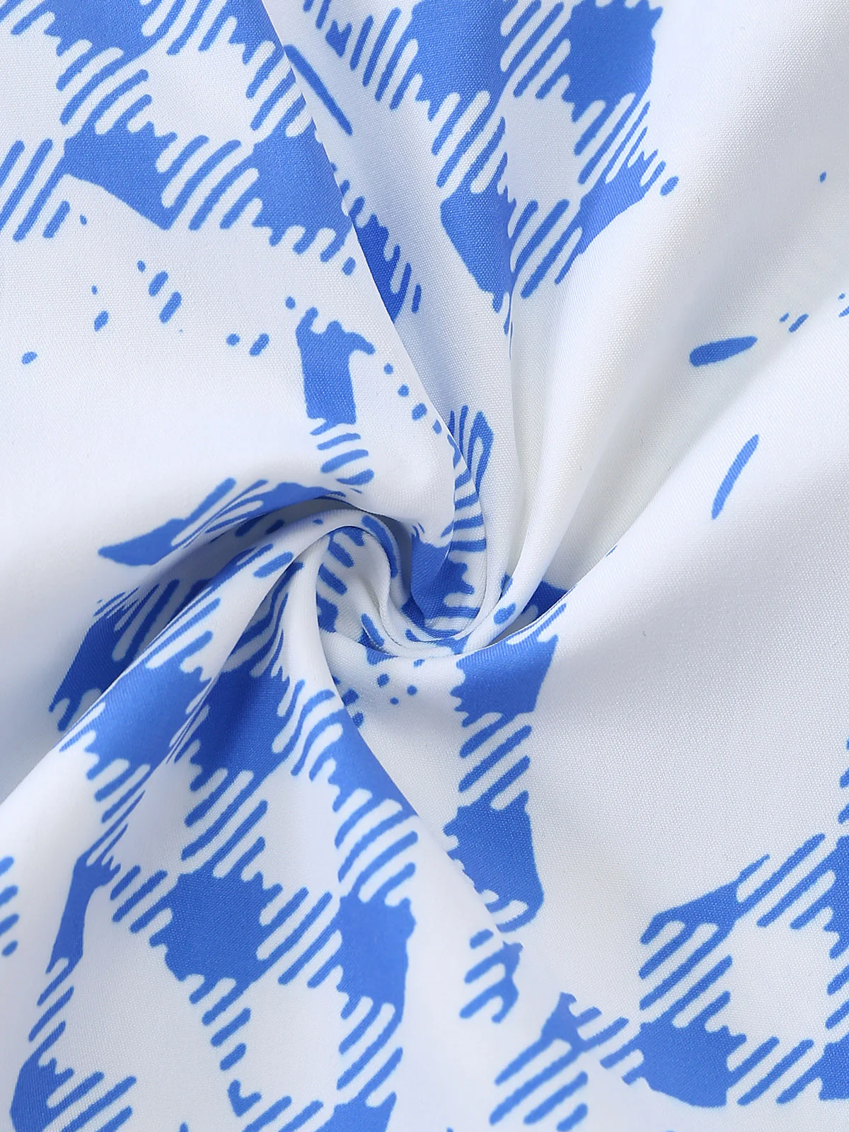 [Vorverkauf] Blaues 40er Smockkleid mit Karo und Blumen - Image 8