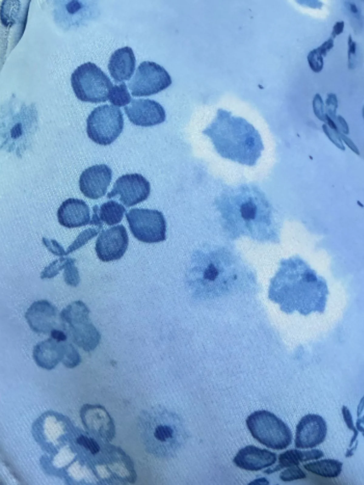 Blaues 50er Bikini-Set mit Blumen und Rüschen - Image 7