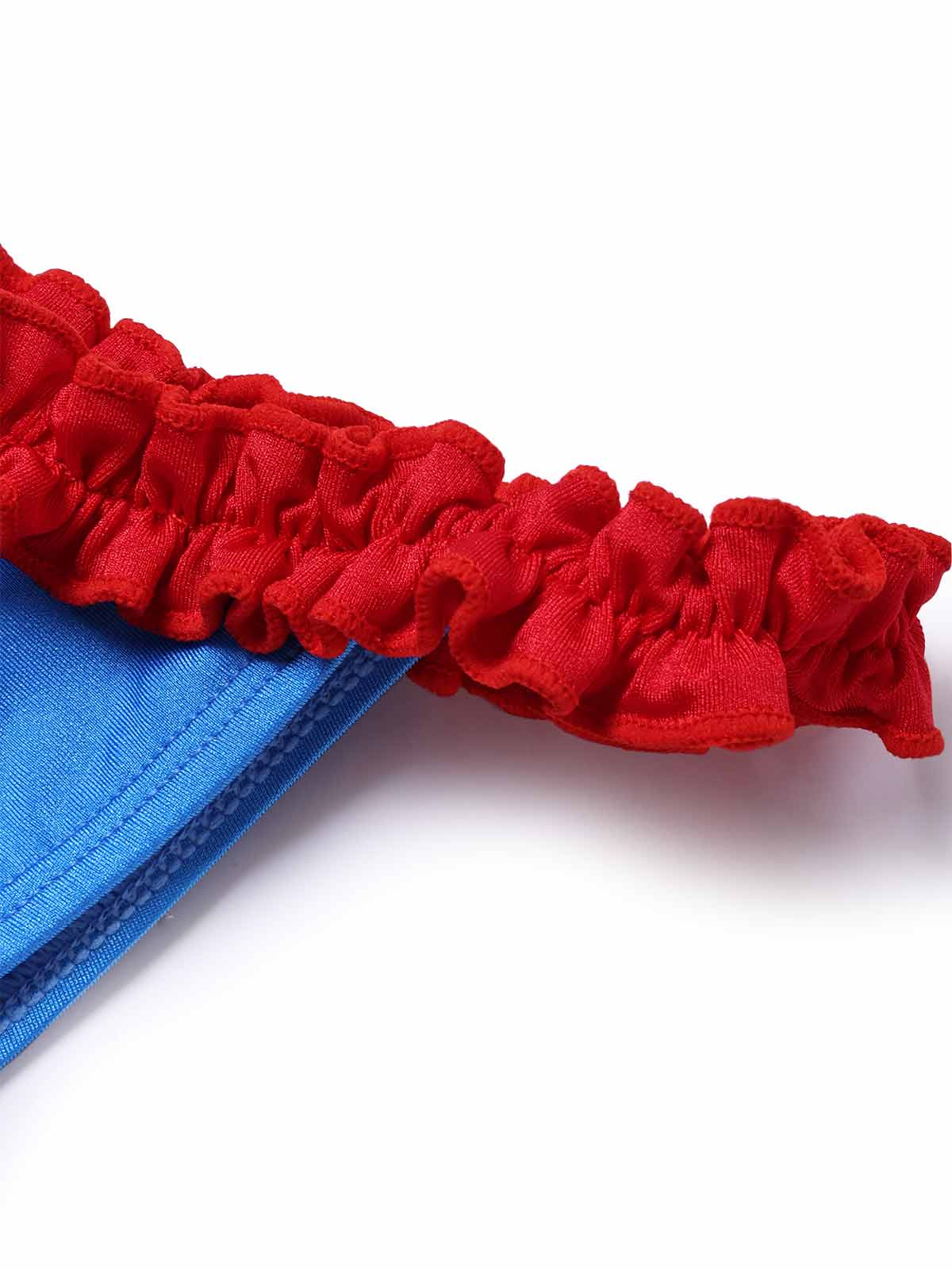 [Vorverkauf] Blaues 50er Bikini-Set mit Herzausschnitt und Schleife - Image 6