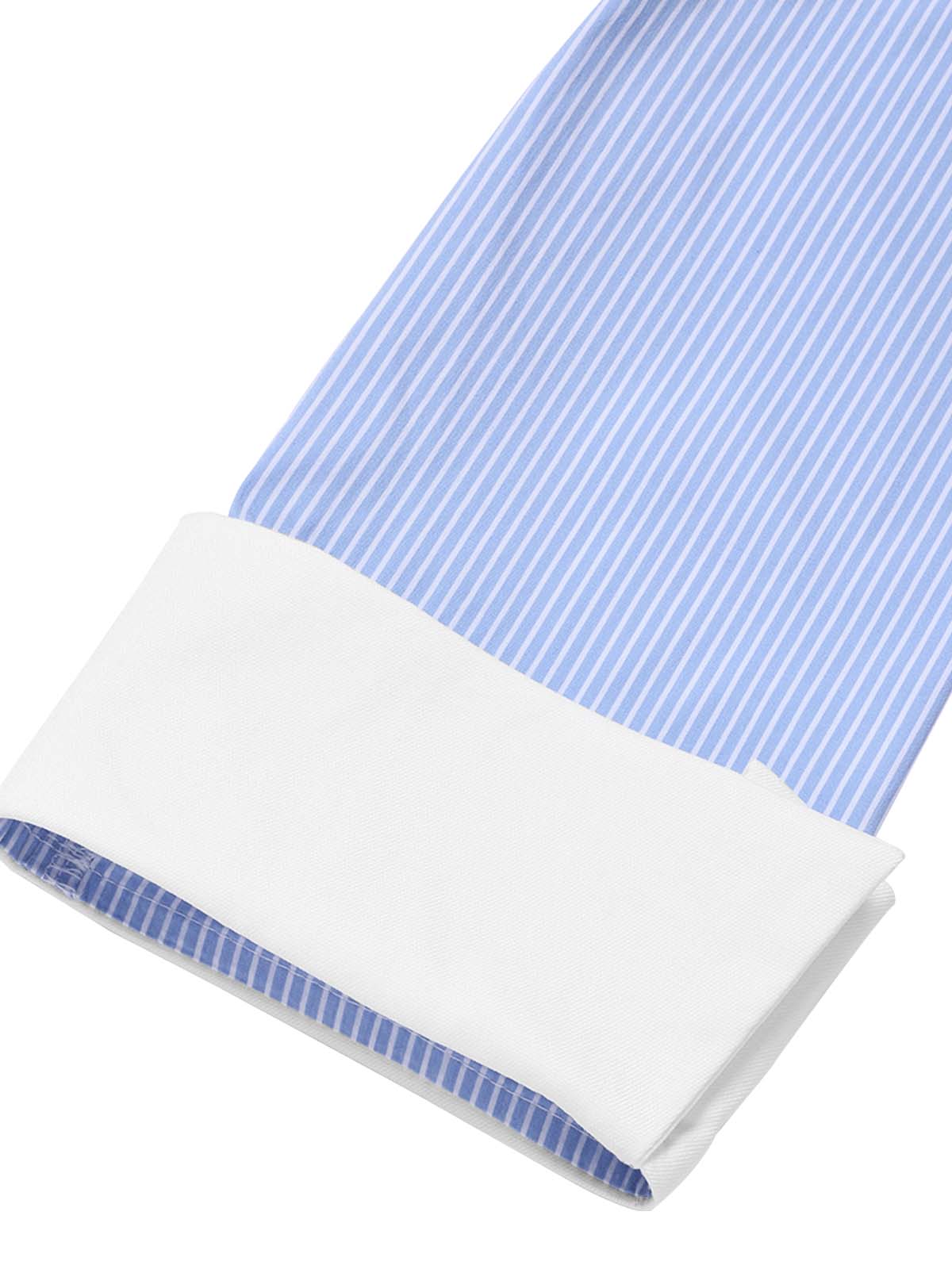 [Vorverkauf] Blaues 60er Kleid mit 3/4-Ärmel und Streifen - Image 7